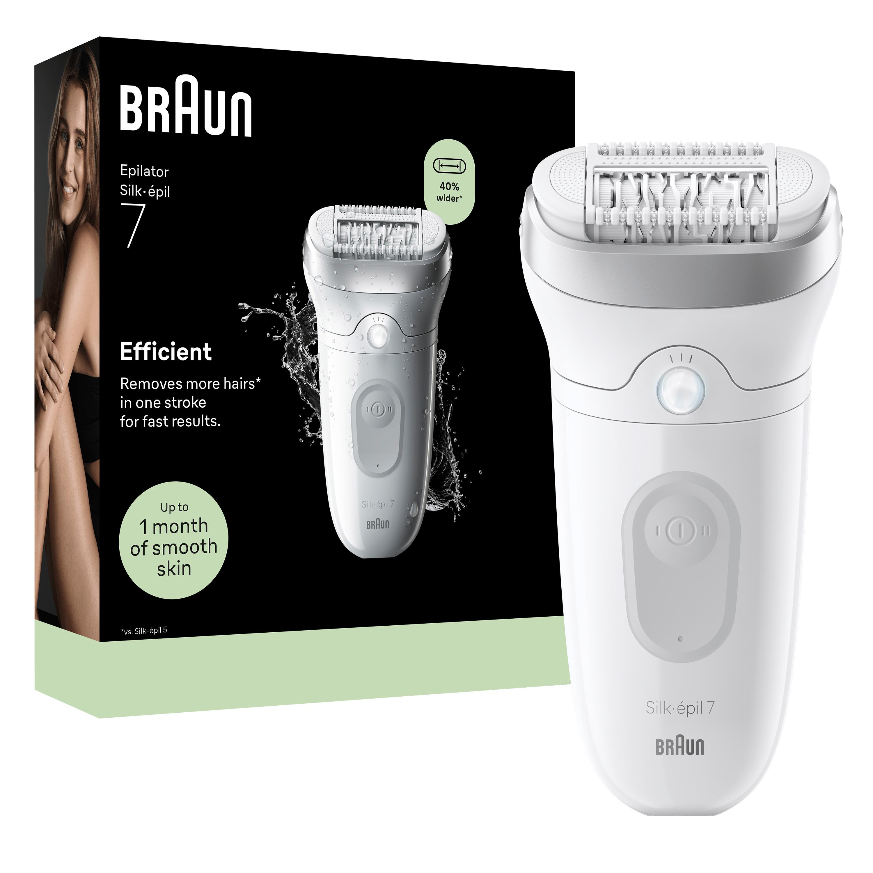 Voir la diapositive 13 : BRAUN Épilateur SE7-011 - Blanc