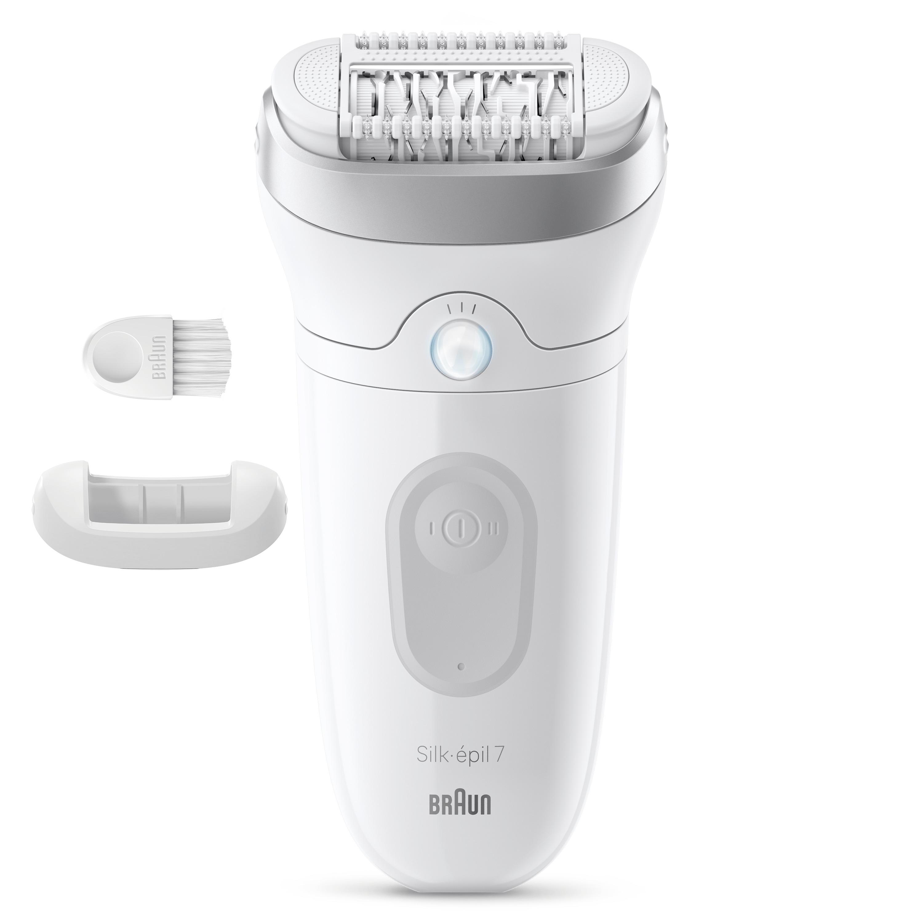 Voir la diapositive 8 : BRAUN Épilateur SE7-011 - Blanc