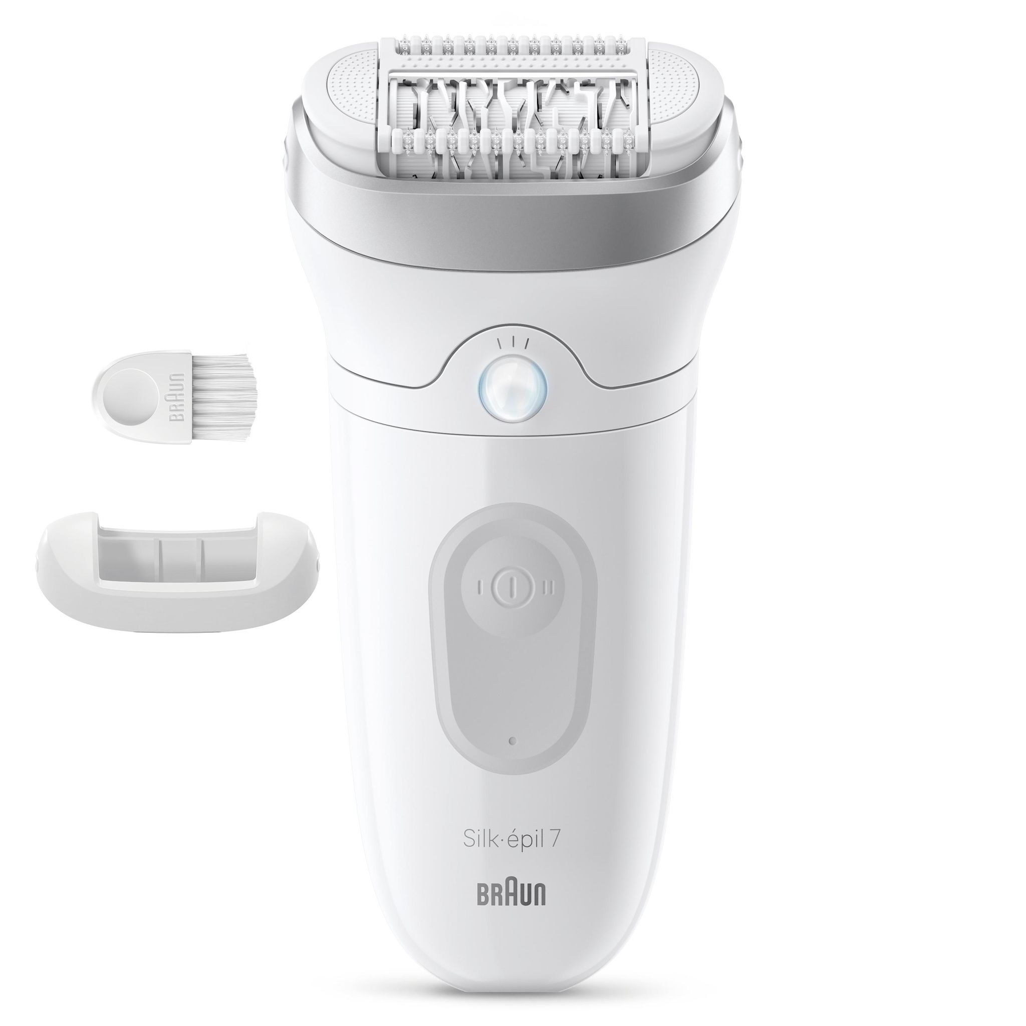 Voir la diapositive 8 : BRAUN Épilateur SE7-011 - Blanc