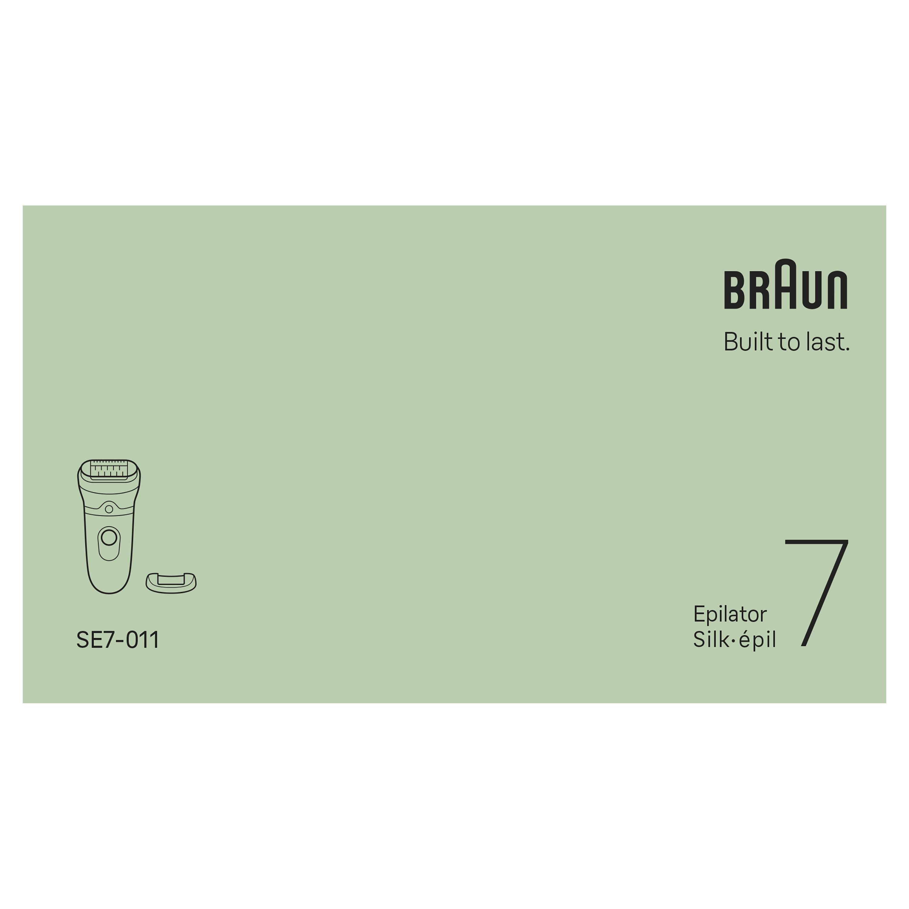 Voir la diapositive 11 : BRAUN Épilateur SE7-011 - Blanc