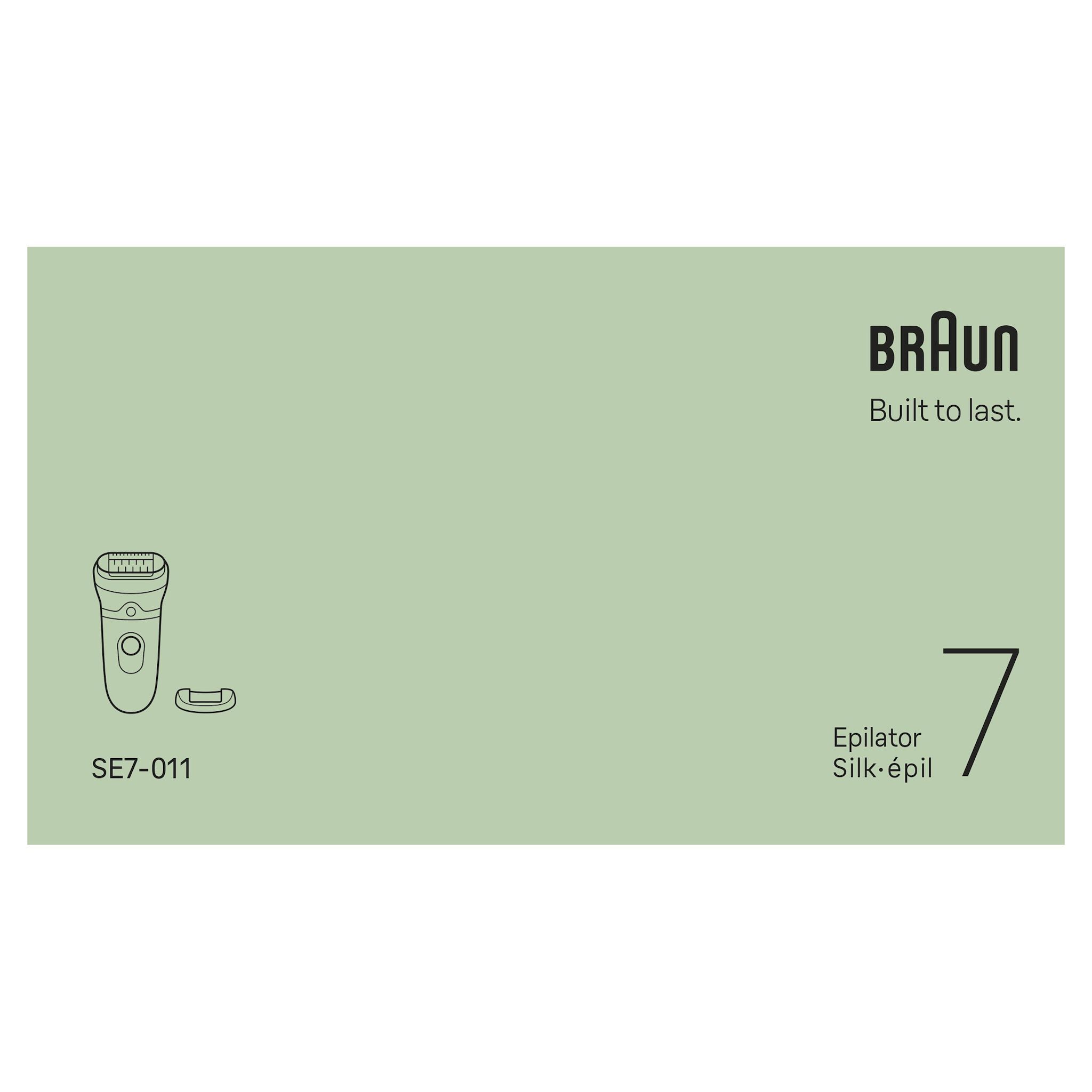 Voir la diapositive 11 : BRAUN Épilateur SE7-011 - Blanc