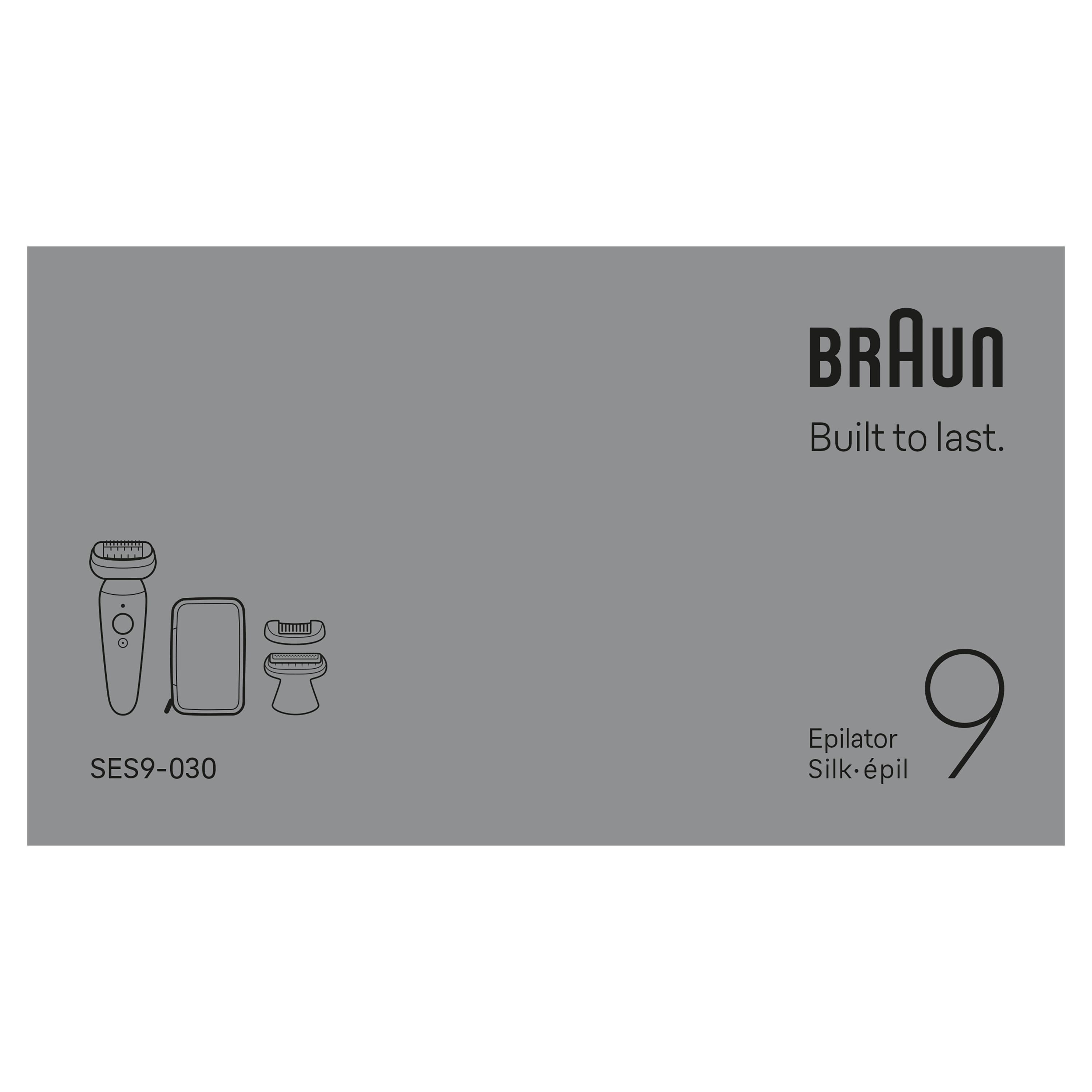Voir la diapositive 12 : BRAUN Épilateur SES9-030 - Blanc