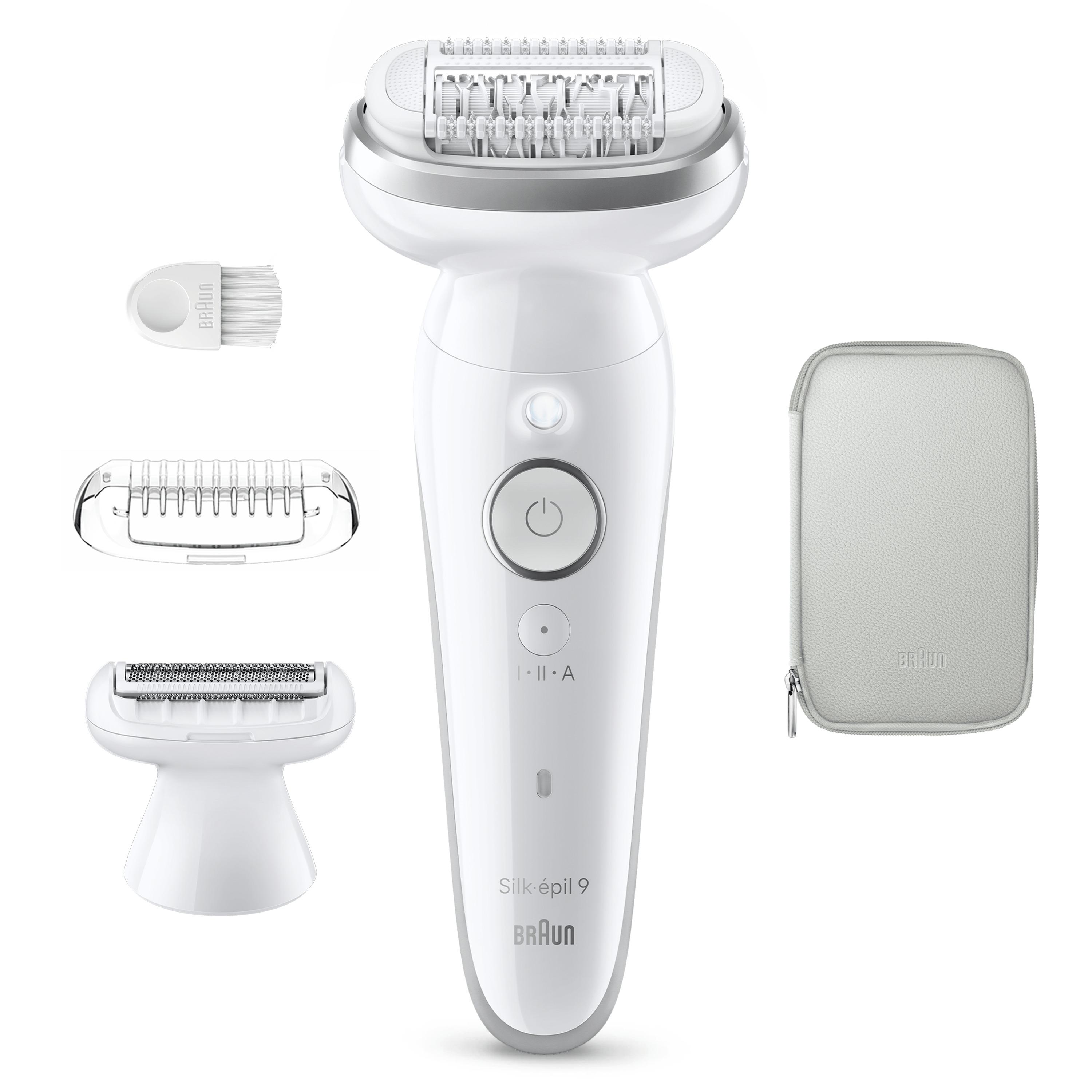 Voir la diapositive 15 : BRAUN Épilateur SES9-030 - Blanc