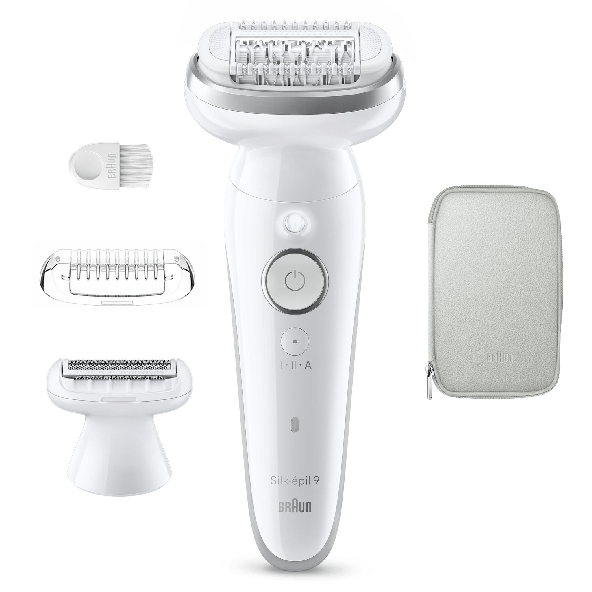 Voir la diapositive 15 : BRAUN Épilateur SES9-030 - Blanc