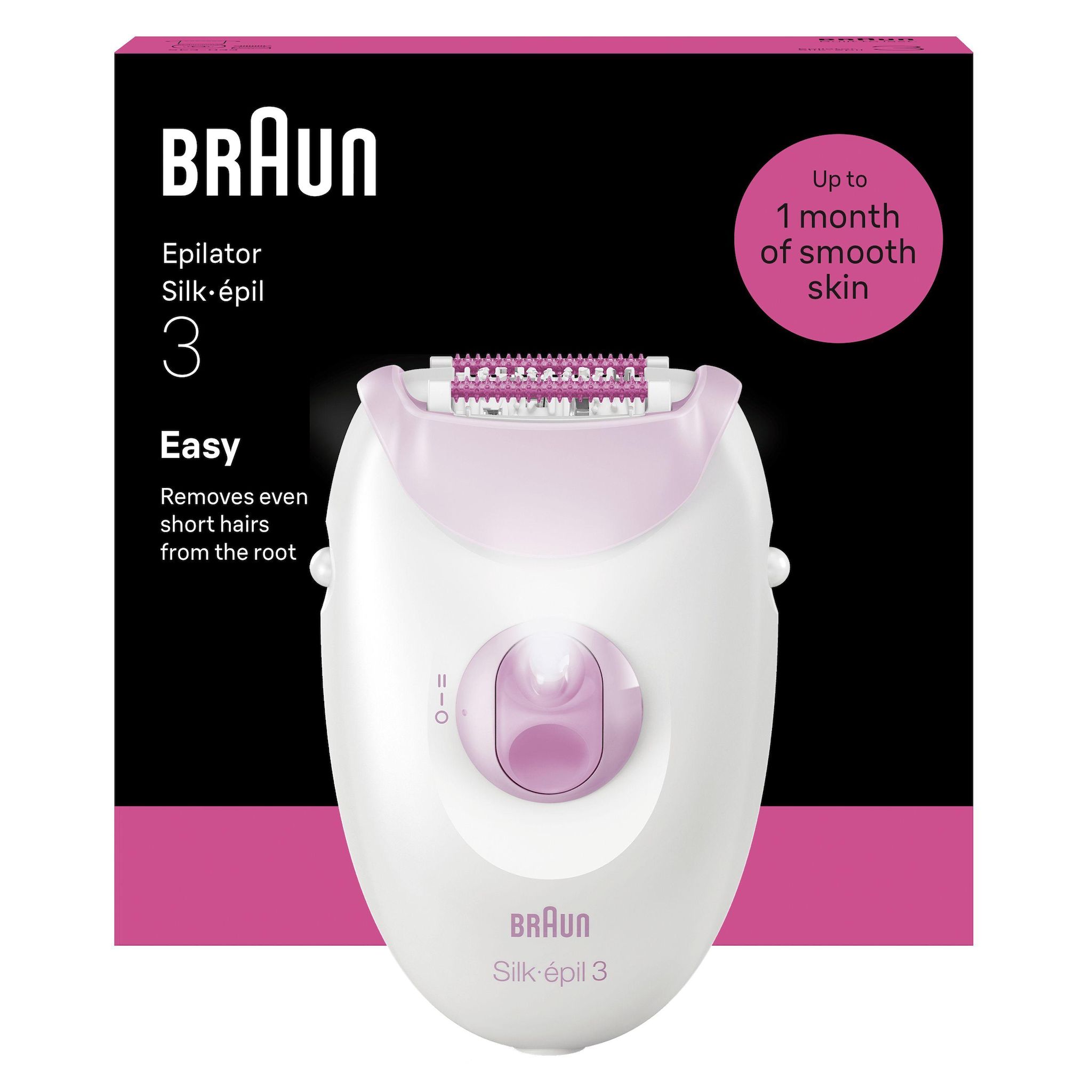 BRAUN Épilateur SE3-000 - Blanc