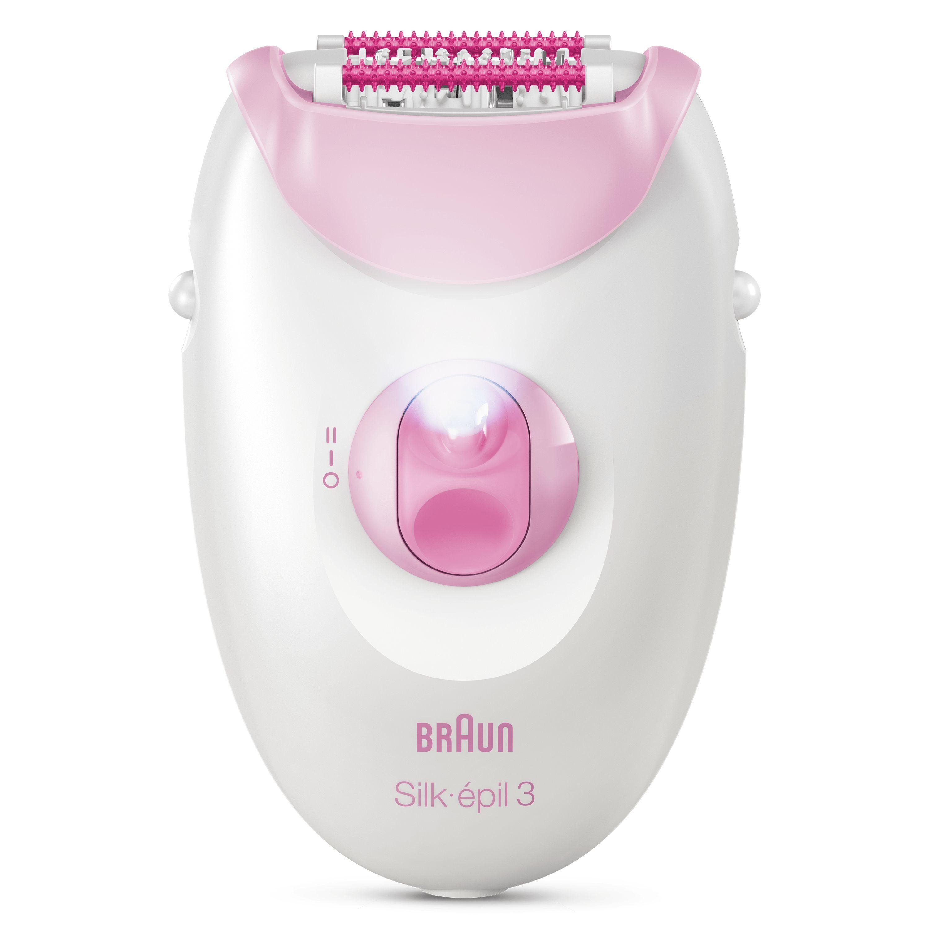 Voir la diapositive 9 : BRAUN Épilateur SE3-000 - Blanc