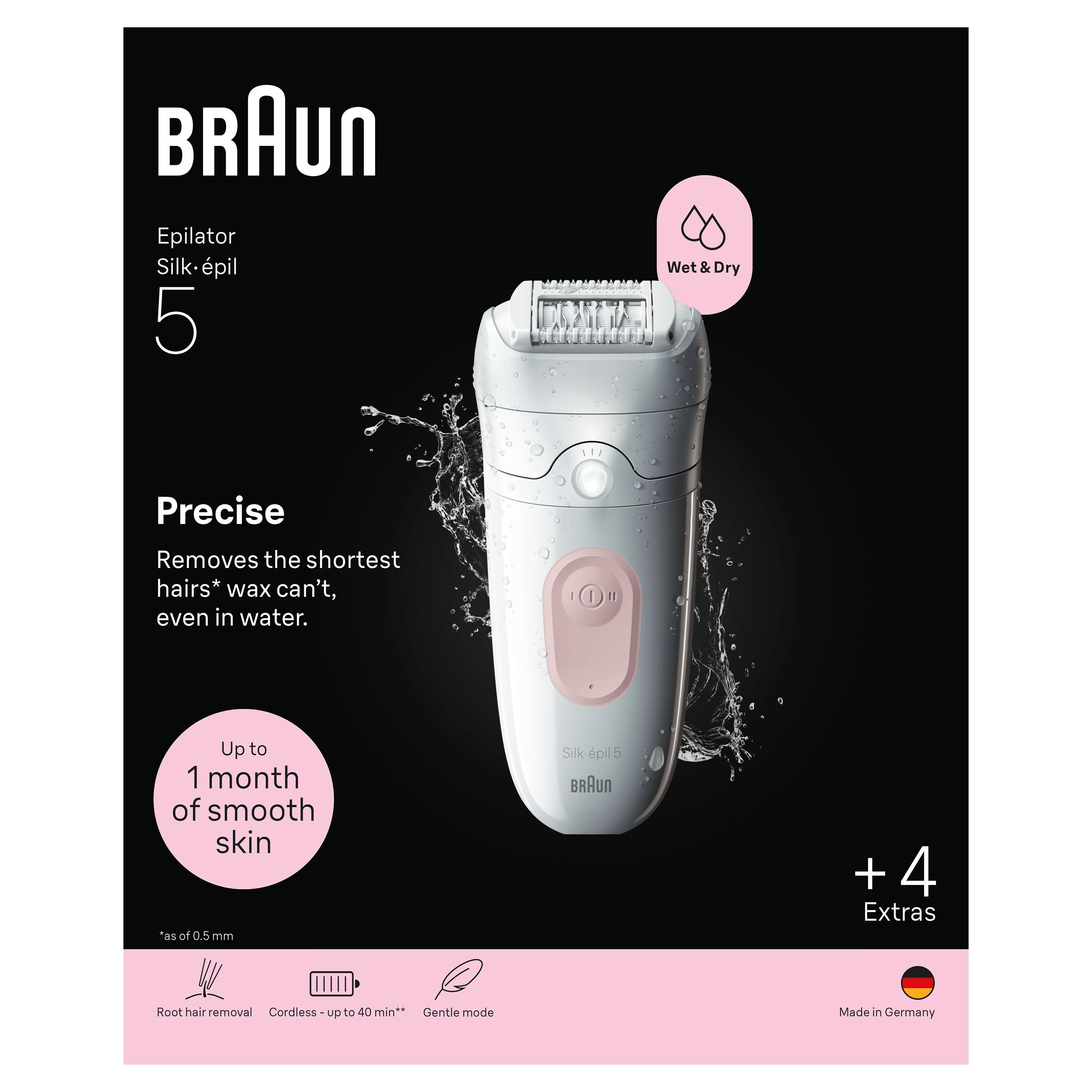 Voir la diapositive 11 : BRAUN Épilateur SE5-041 - Blanc
