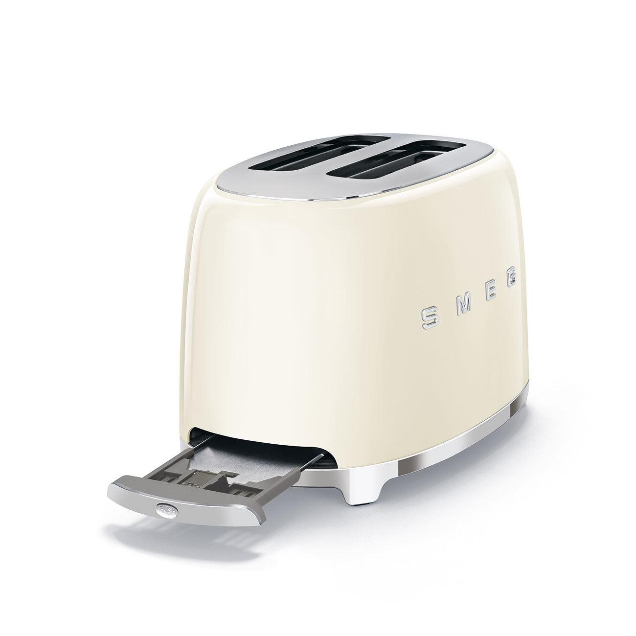 Voir la diapositive 3 : SMEG Grille pain TSF01CREU - Crème