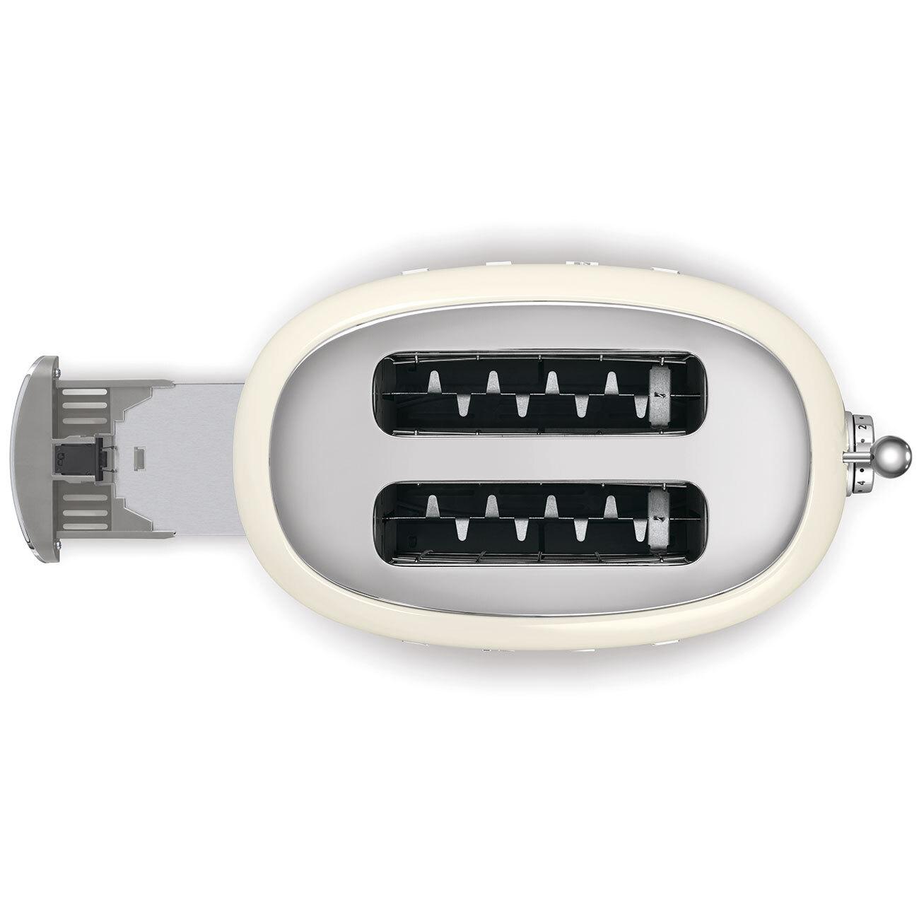 Voir la diapositive 4 : SMEG Grille pain TSF01CREU - Crème