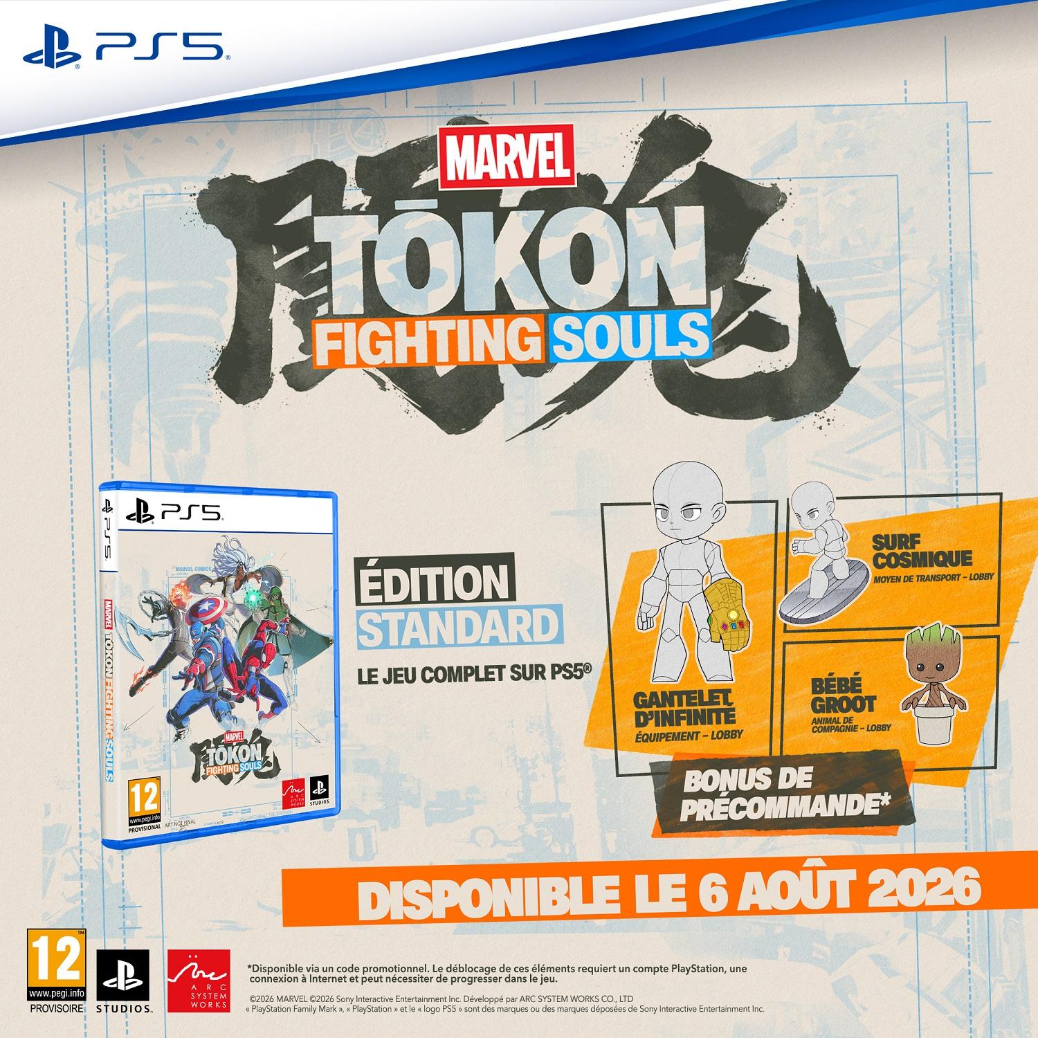 Voir la diapositive 2 : Tokon Fighting Souls PS5