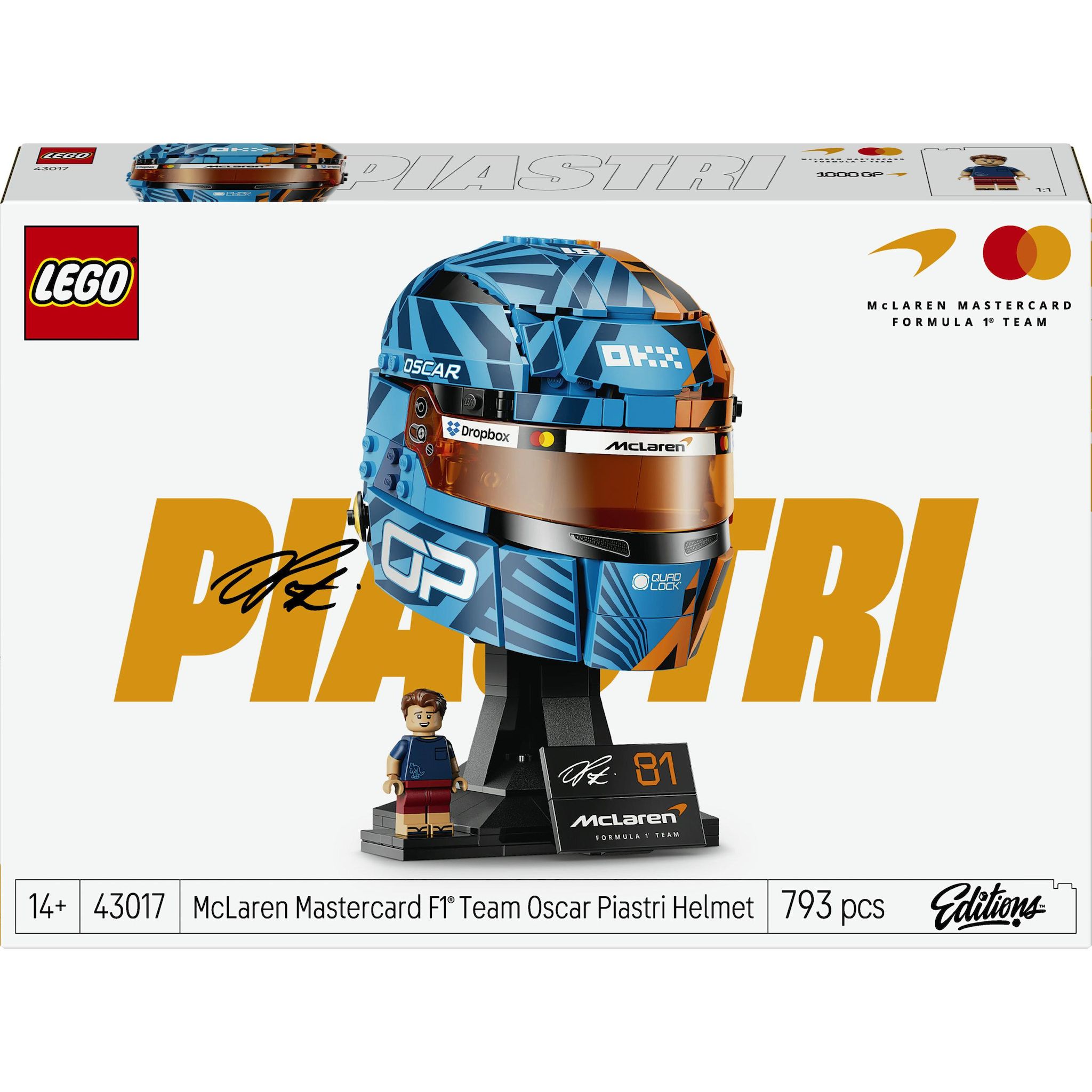 LEGO Editions 43017 - Casque F1 Piastri