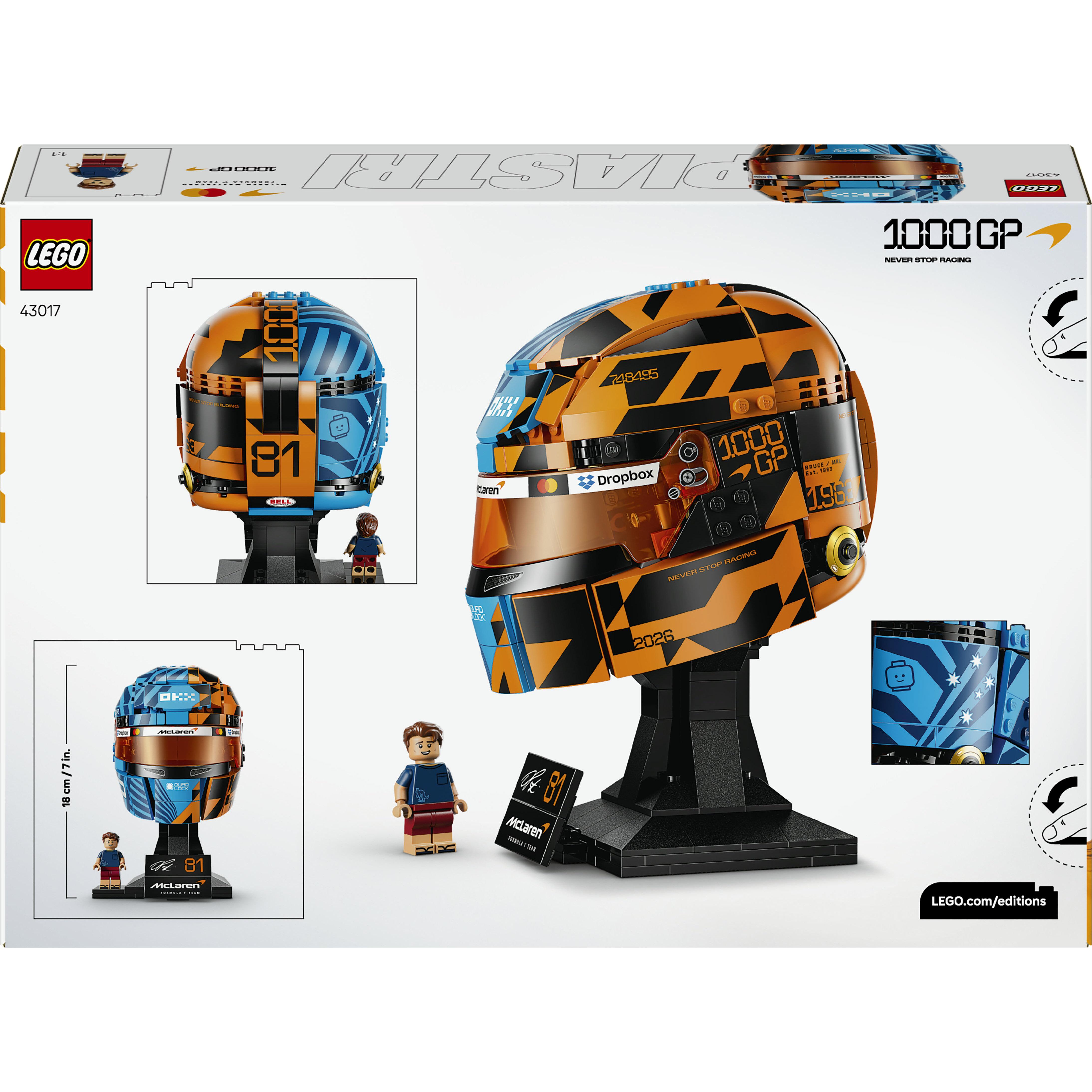 Voir la diapositive 3 : LEGO Editions 43017 - Casque F1 Piastri