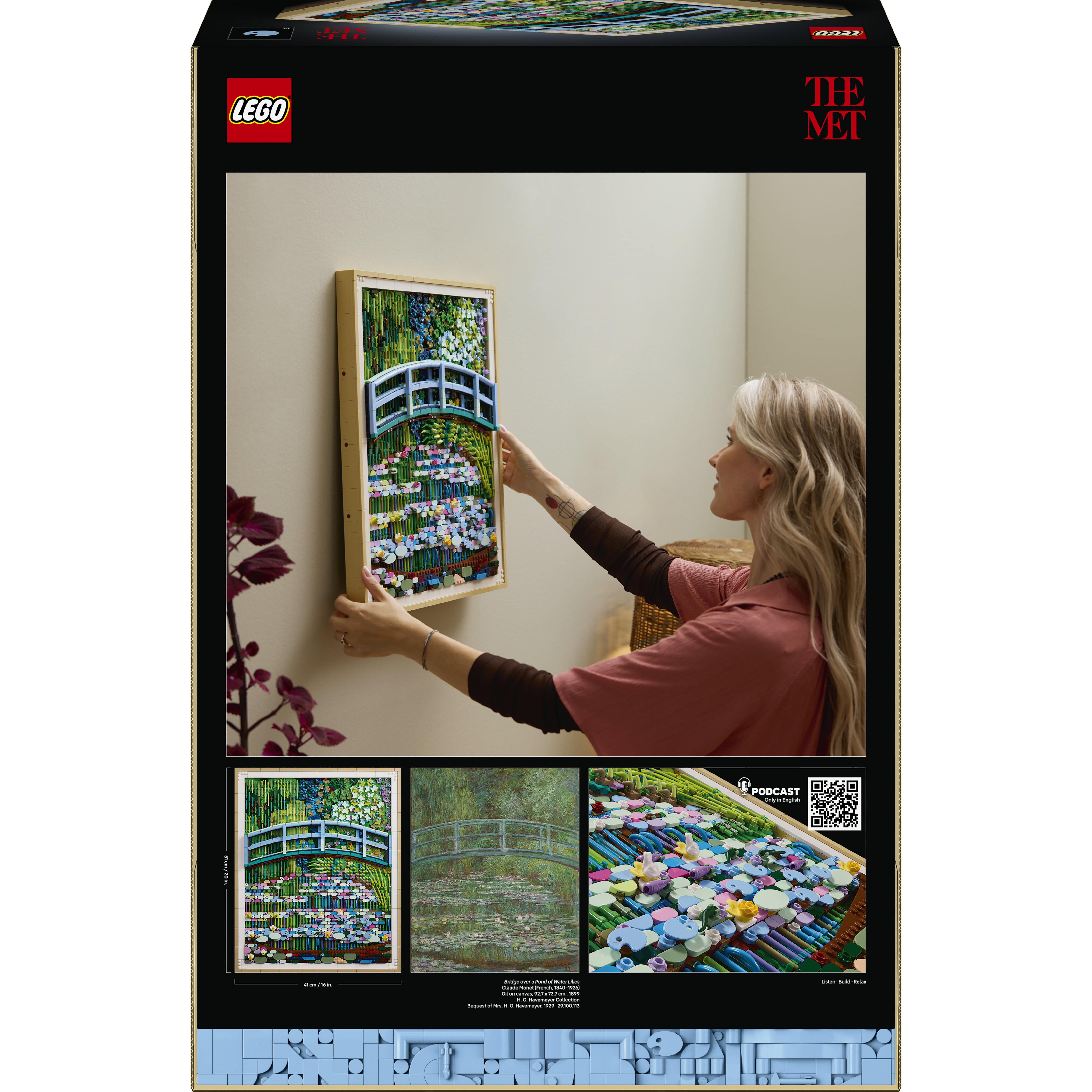 Voir la diapositive 3 : LEGO LEGO Art 31220 Claude Monet : le Bassin aux Nymphéas, Harmonie Verte - Set pour Adulte