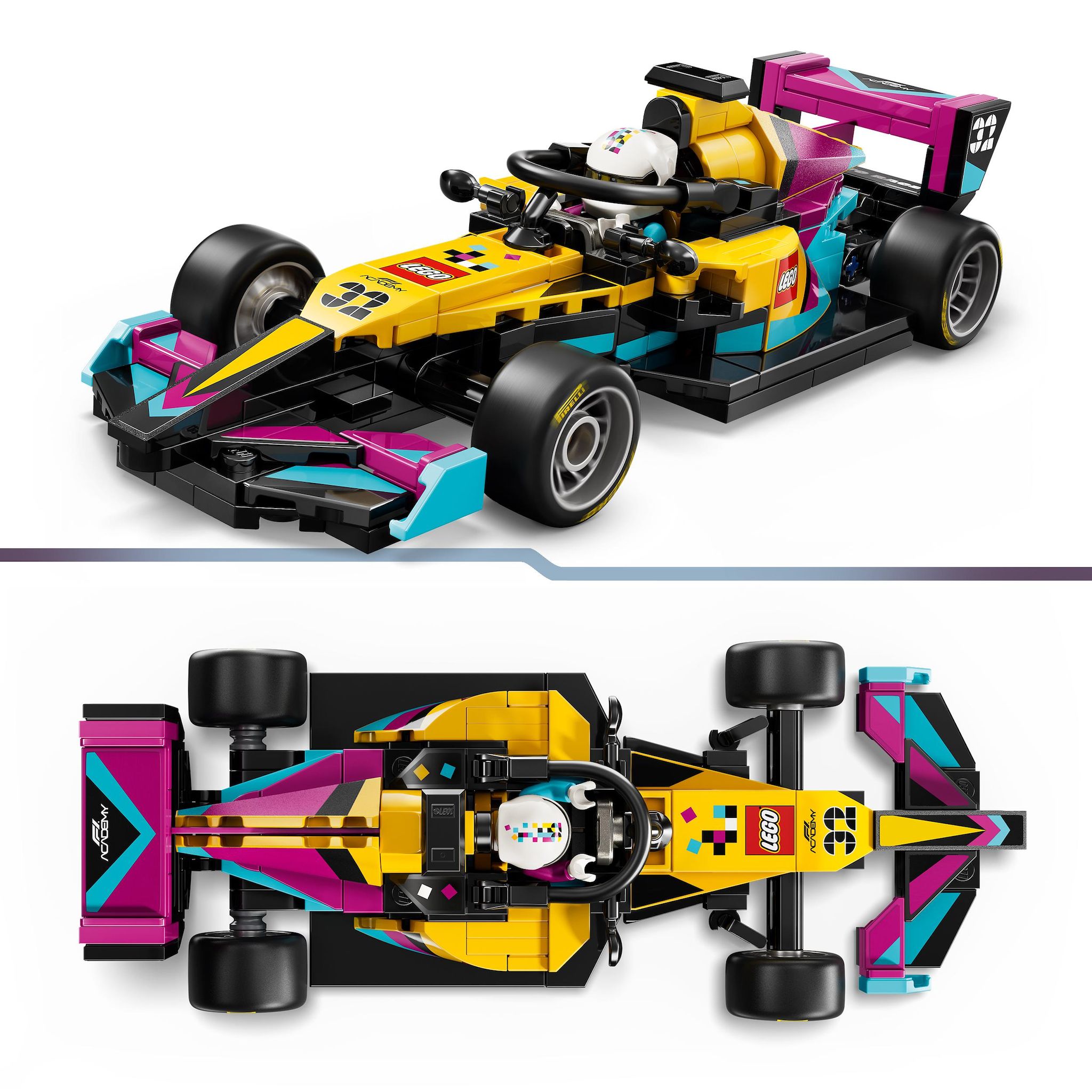Voir la diapositive 4 : LEGO Speed Champions 77258 Voiture de Course F1 ACADEMY LEGO - Jeu de Construction 10 ans