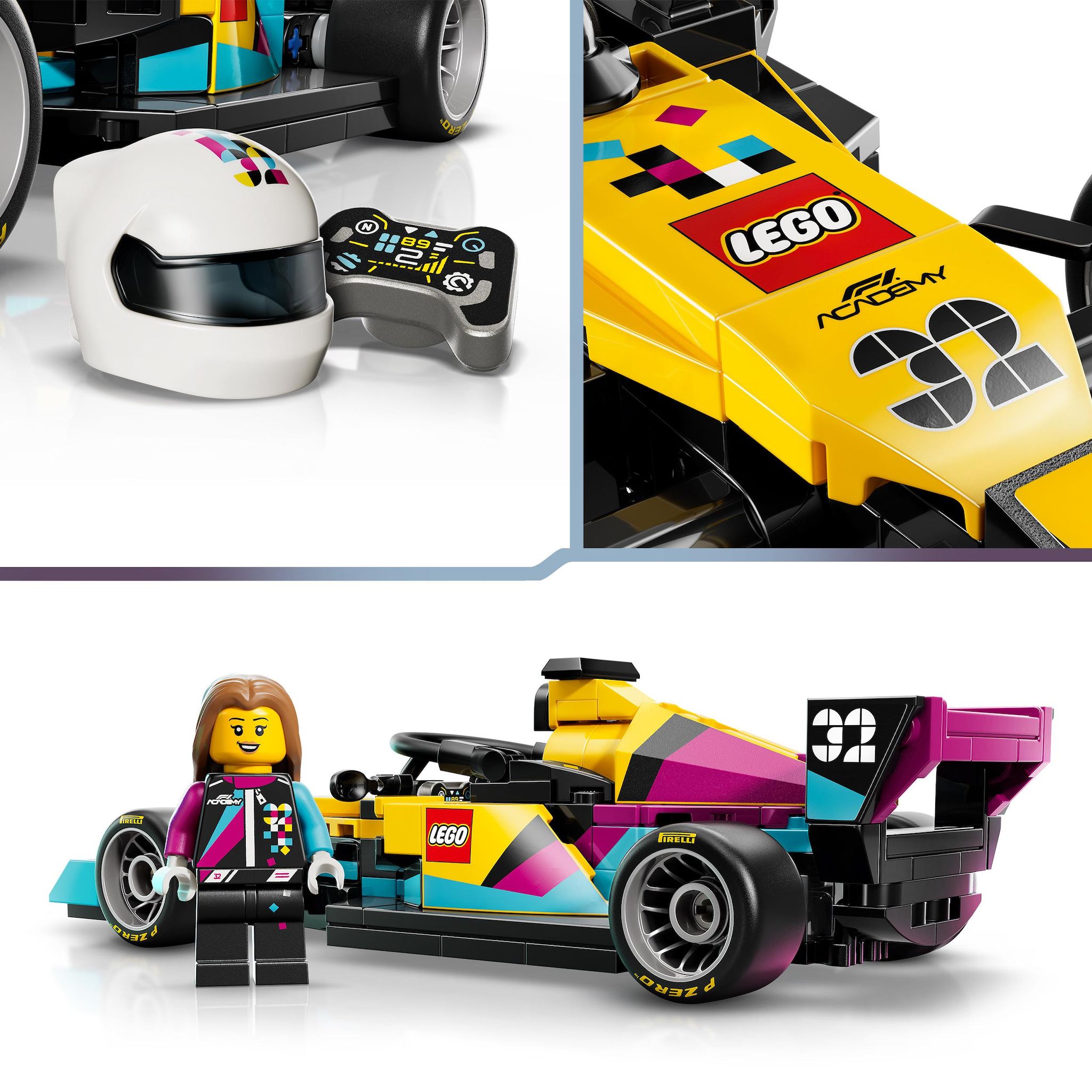 Voir la diapositive 5 : LEGO Speed Champions 77258 Voiture de Course F1 ACADEMY LEGO - Jeu de Construction 10 ans