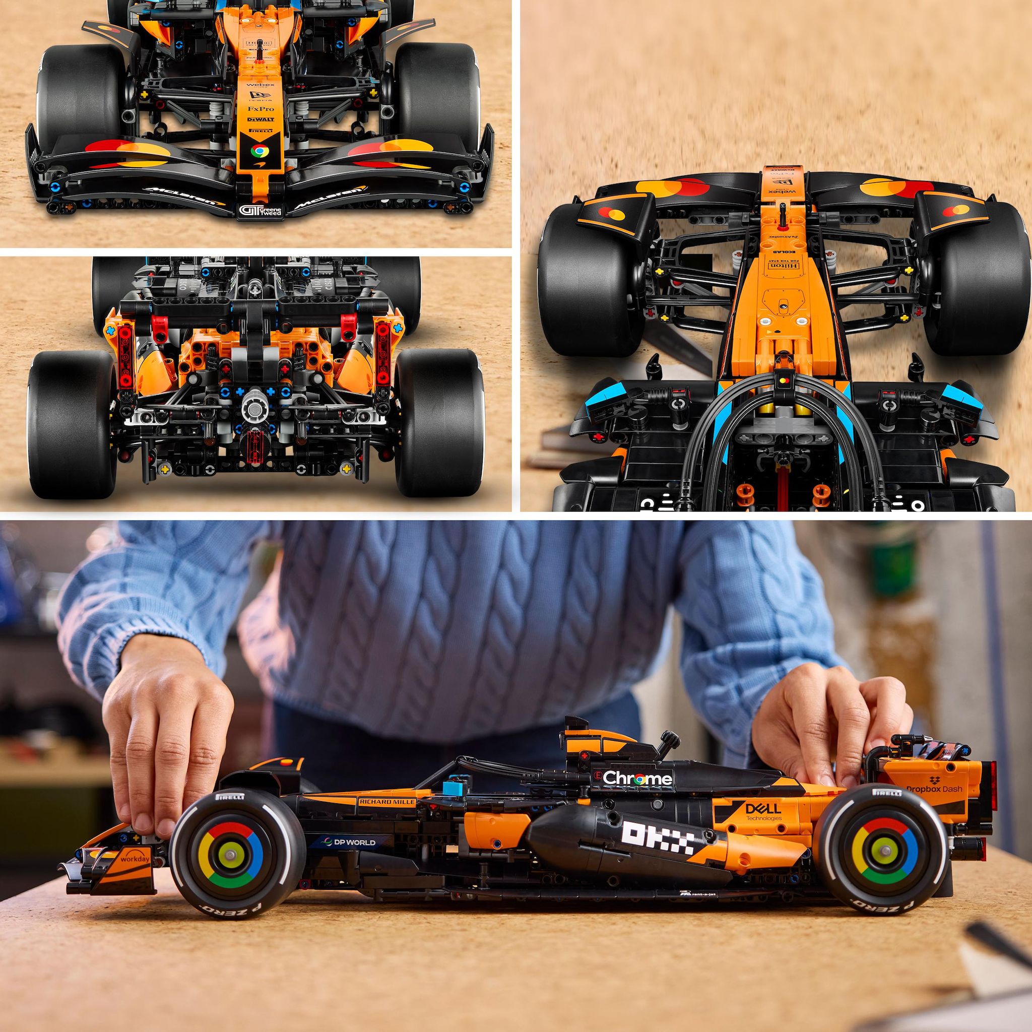 Voir la diapositive 5 : LEGO Technic 42228 Voiture McLaren MCL39 F1 - Set pour Adulte - Maquette de F1 - Cadeau