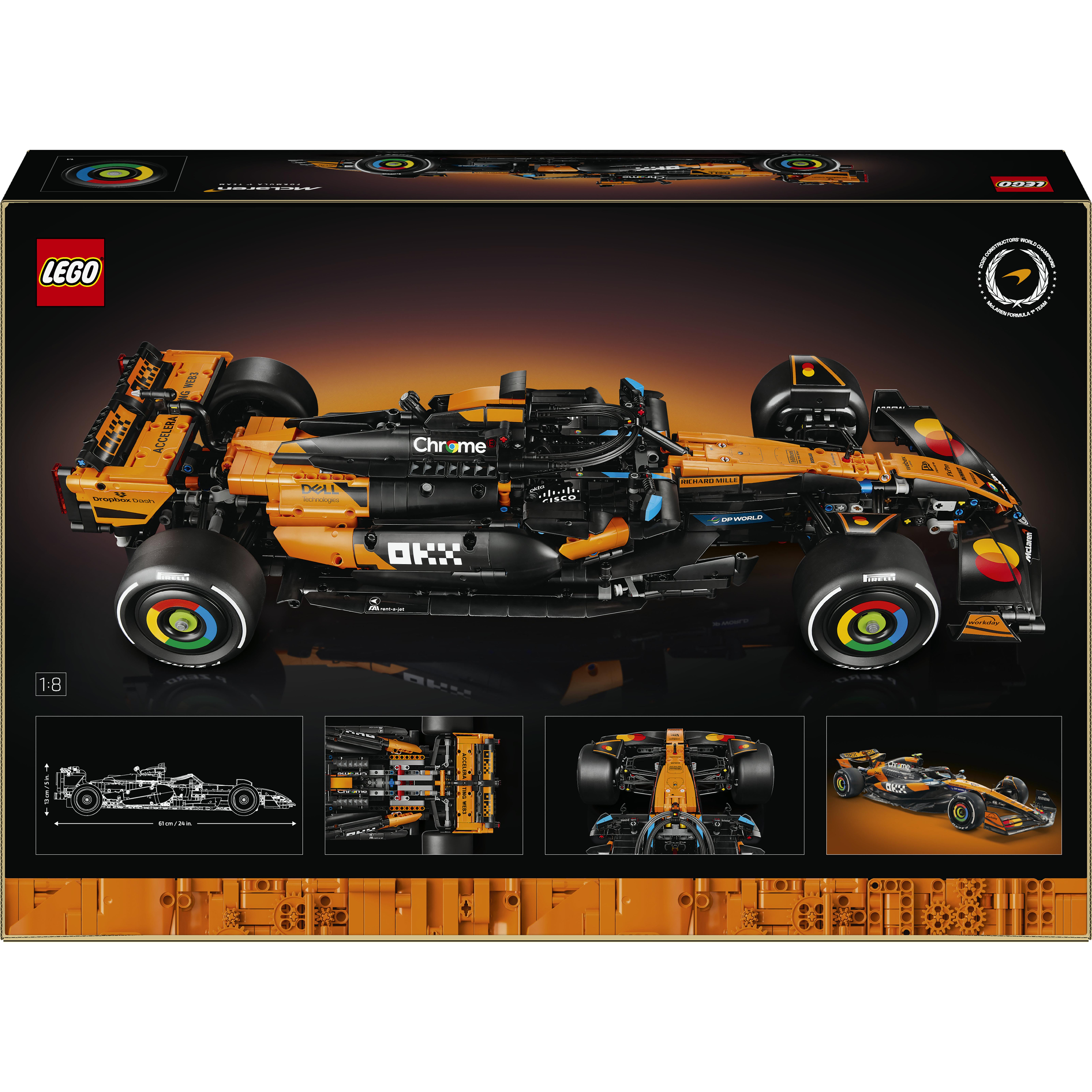 Voir la diapositive 7 : LEGO LEGO Technic 42228 Voiture McLaren MCL39 F1 - Set pour Adulte - Maquette de F1 - Cadeau