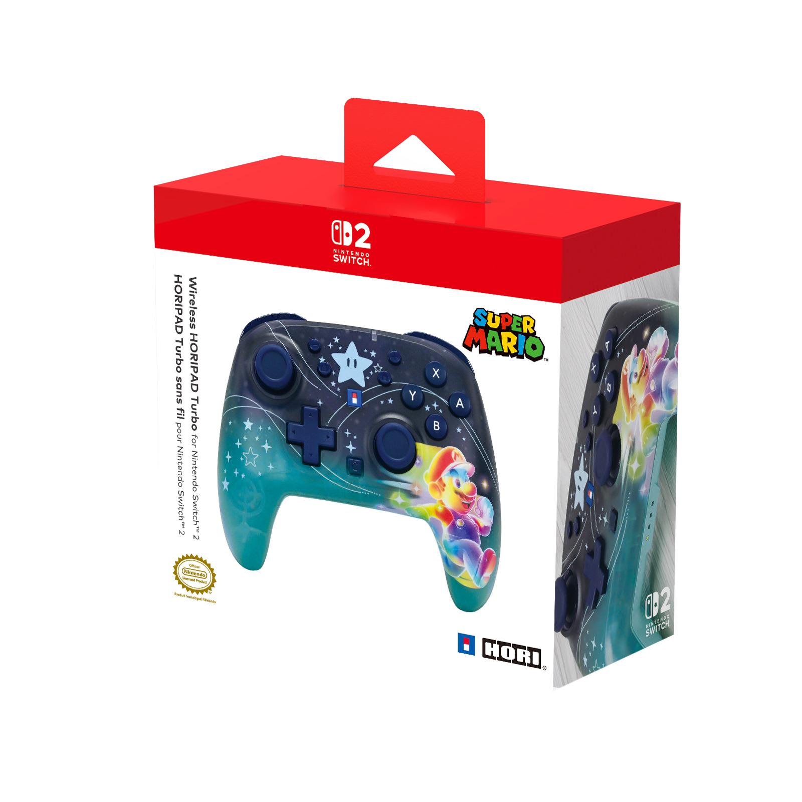 Voir la diapositive 2 : HORI Manette Sans Fil pour Nintendo Switch 2 - Hori - Mario Galaxy