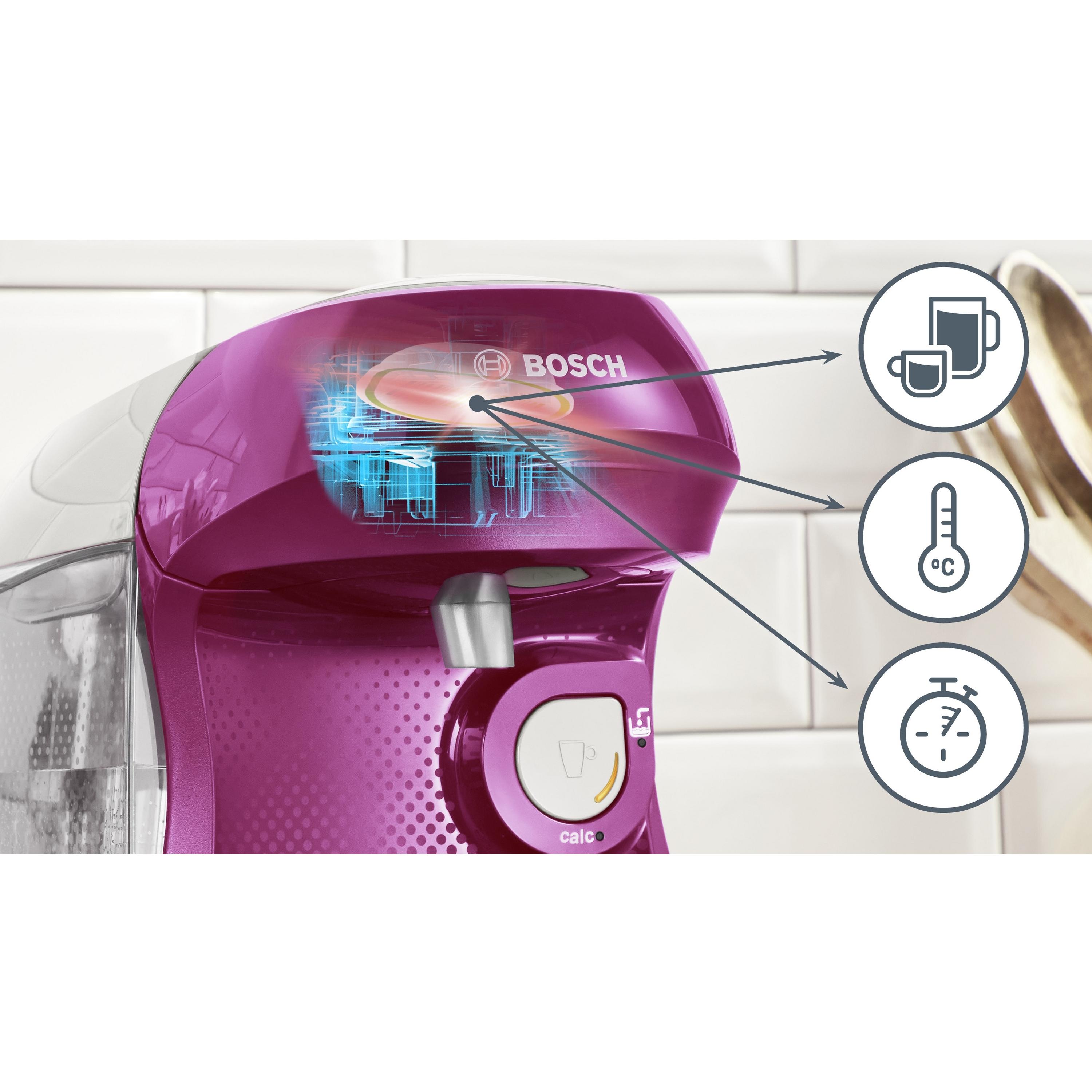 Voir la diapositive 7 : BOSCH Machine à café à capsules Tassimo TAS1001 - Rose