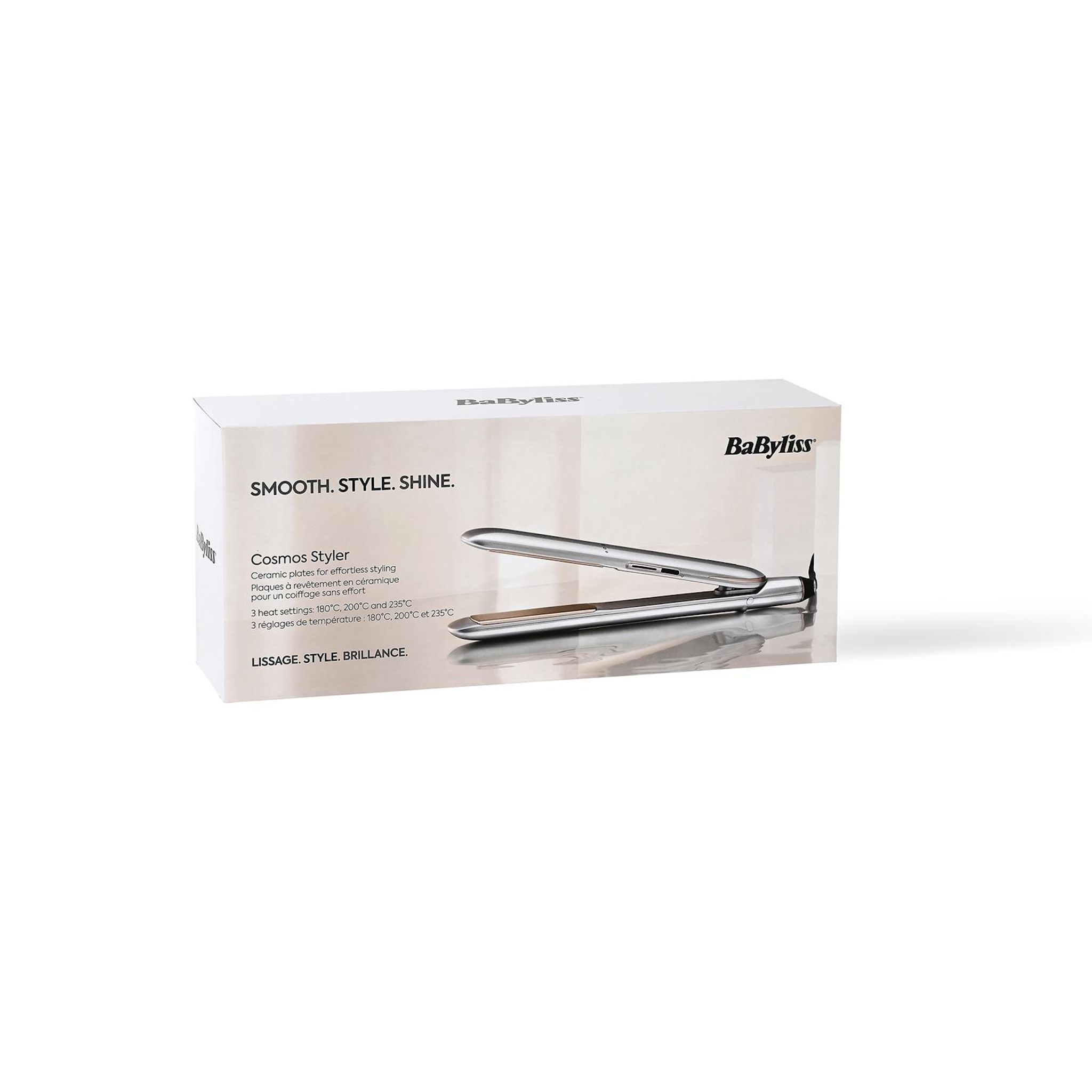 Voir la diapositive 2 : BABYLISS Lisseur ST260E - Gris