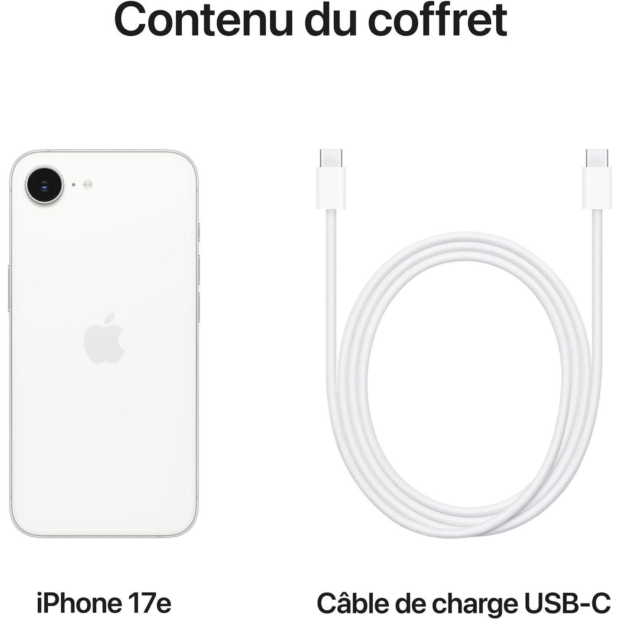 Voir la diapositive 7 : APPLE iPhone 17e 256Go - Blanc
