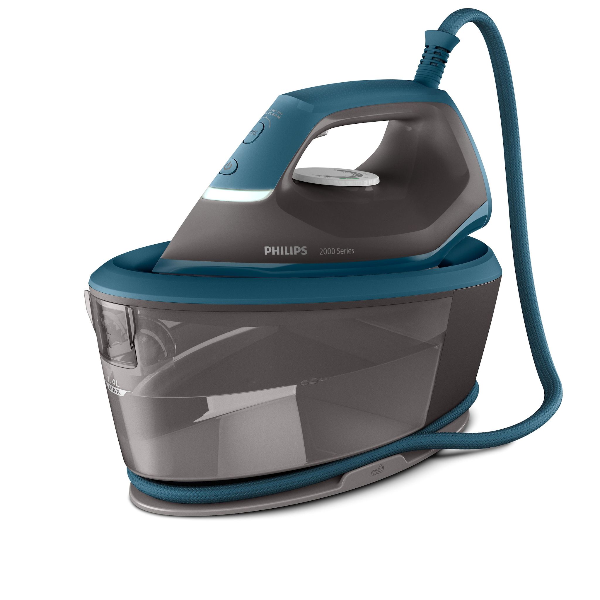 Voir la diapositive 1 : PHILIPS Centrale vapeur PSG2001/80 - Bleu