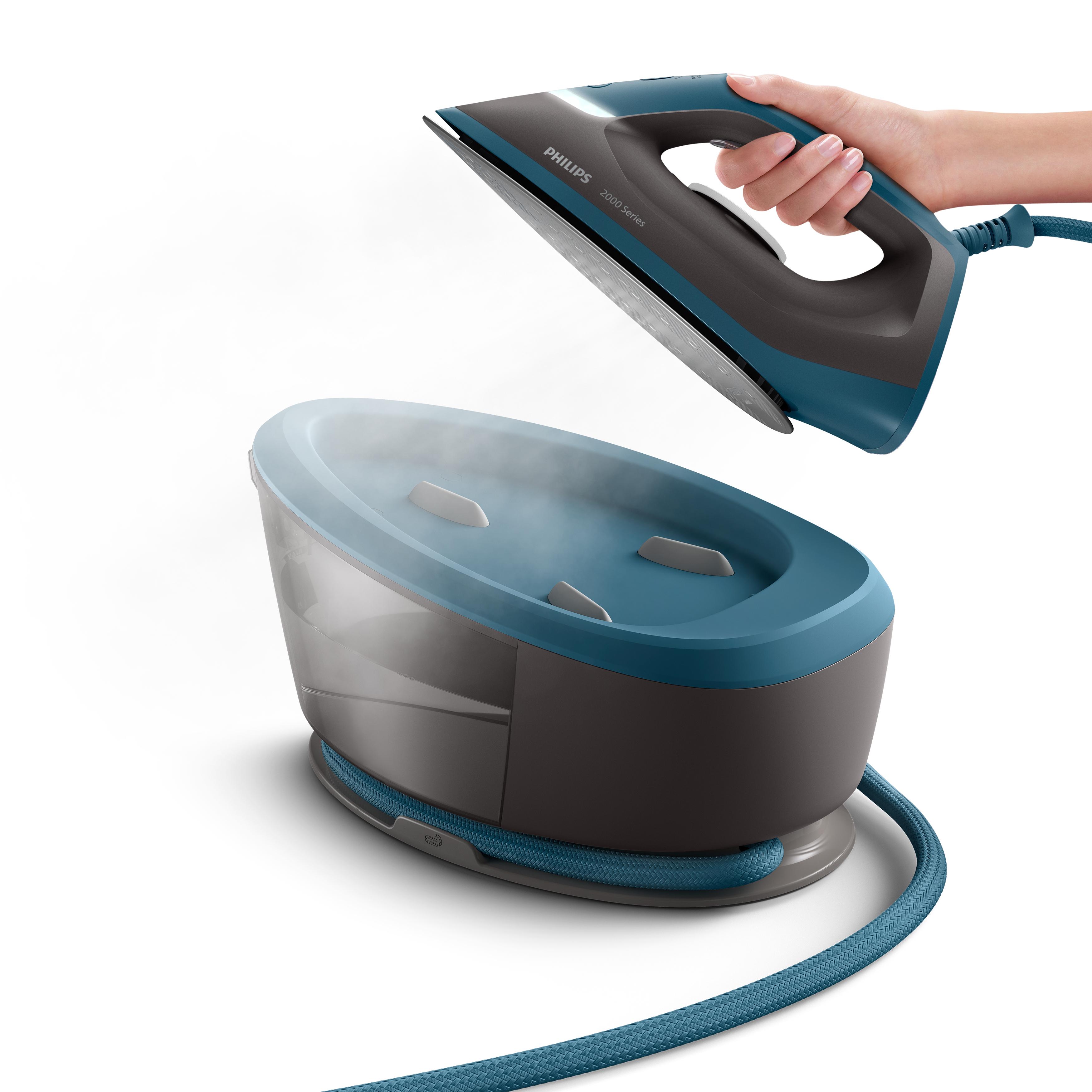 Voir la diapositive 2 : PHILIPS Centrale vapeur PSG2001/80 - Bleu