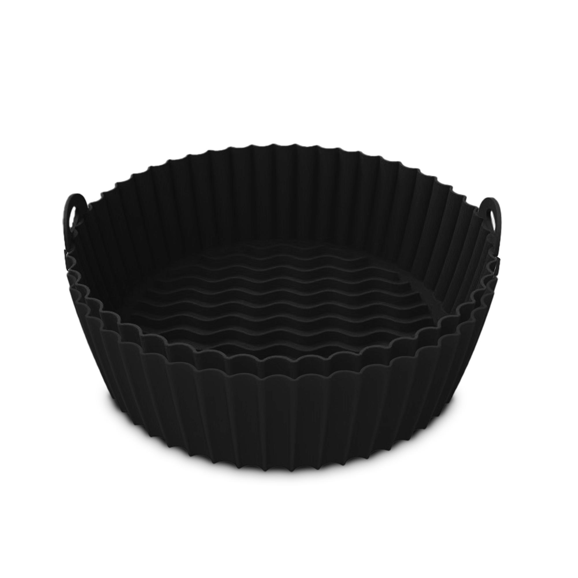 Voir la diapositive 3 : NUFRY Lot de 2 moules en silicone ronds SILIROUND2 - Noir