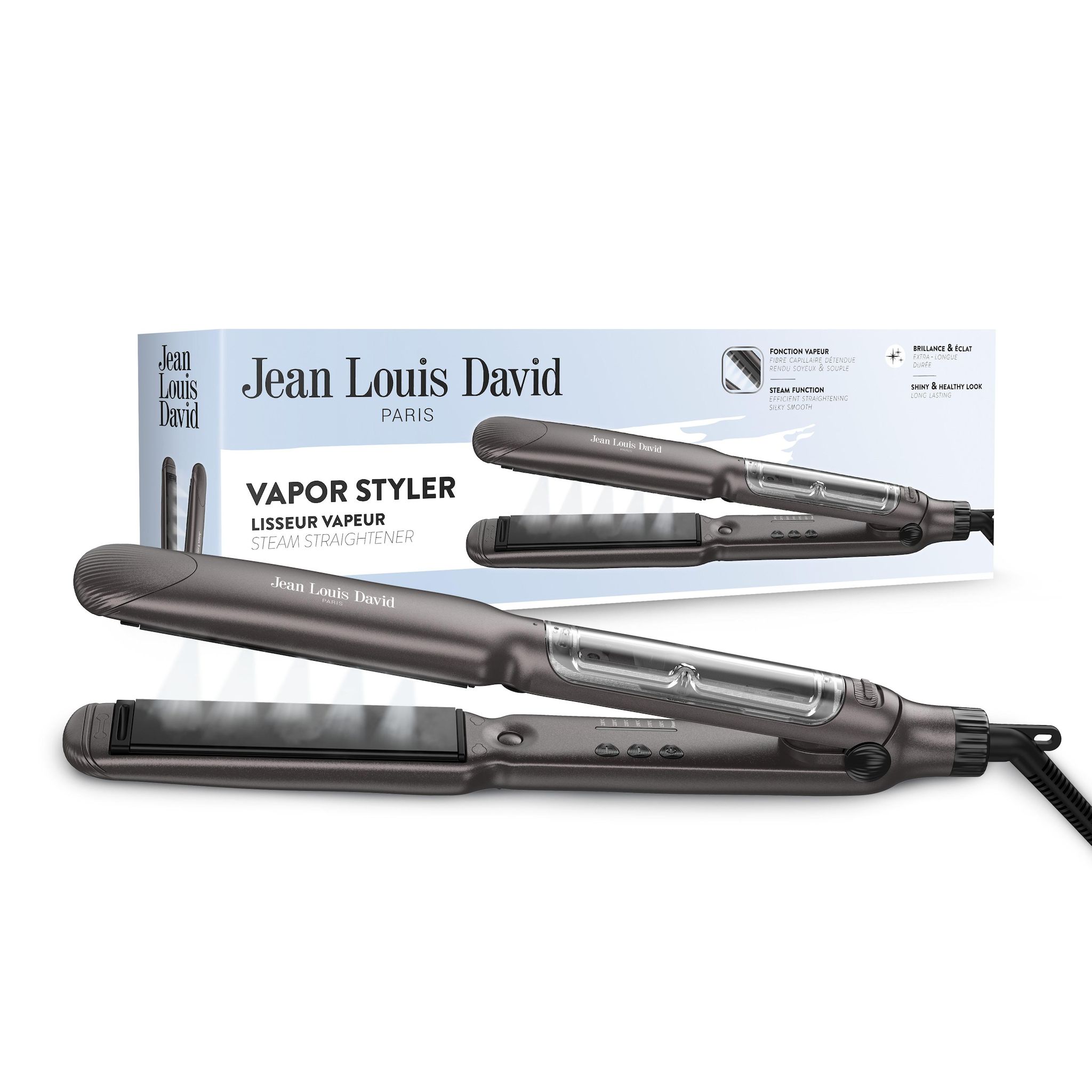 Voir la diapositive 1 : JEAN LOUIS DAVID Lisseur vapeur STYLER2.0 - Noir