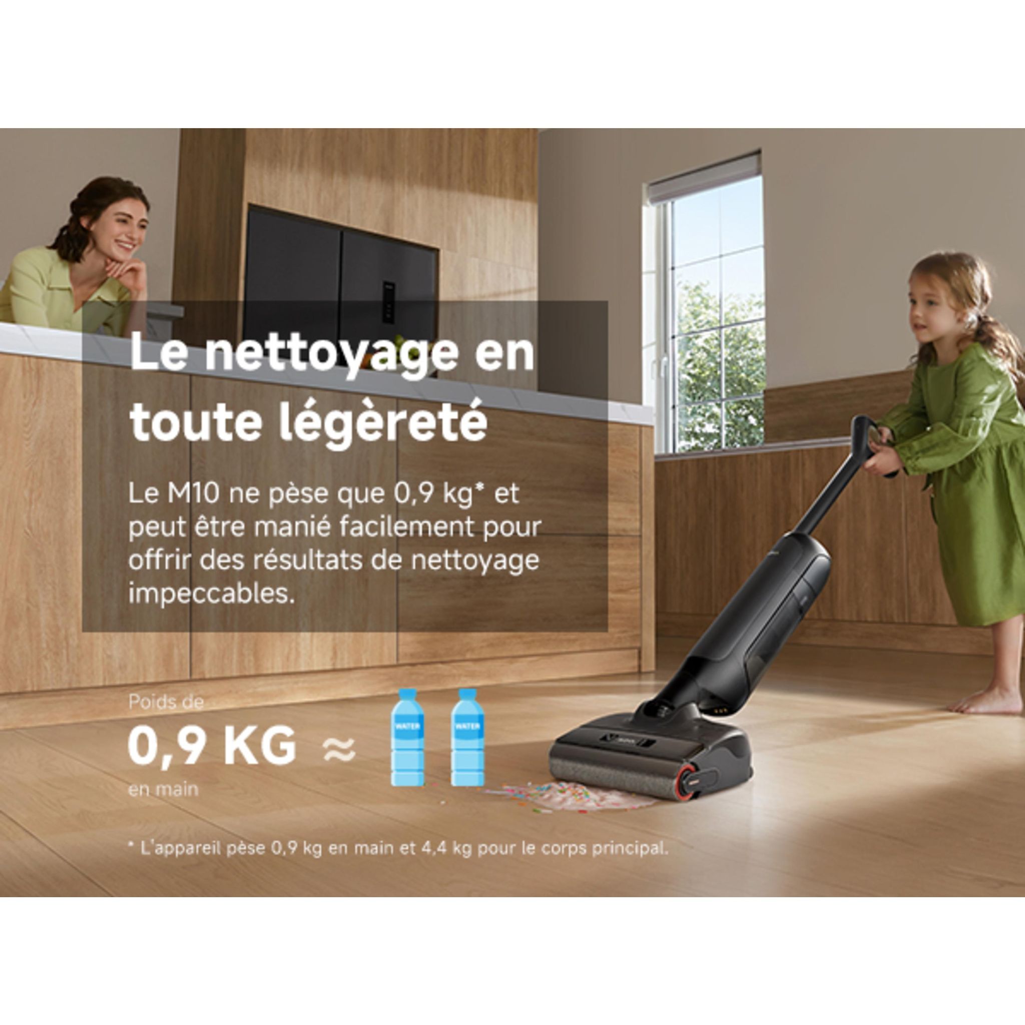 Voir la diapositive 6 : MOVA Aspirateur balai laveur M10 - Gris