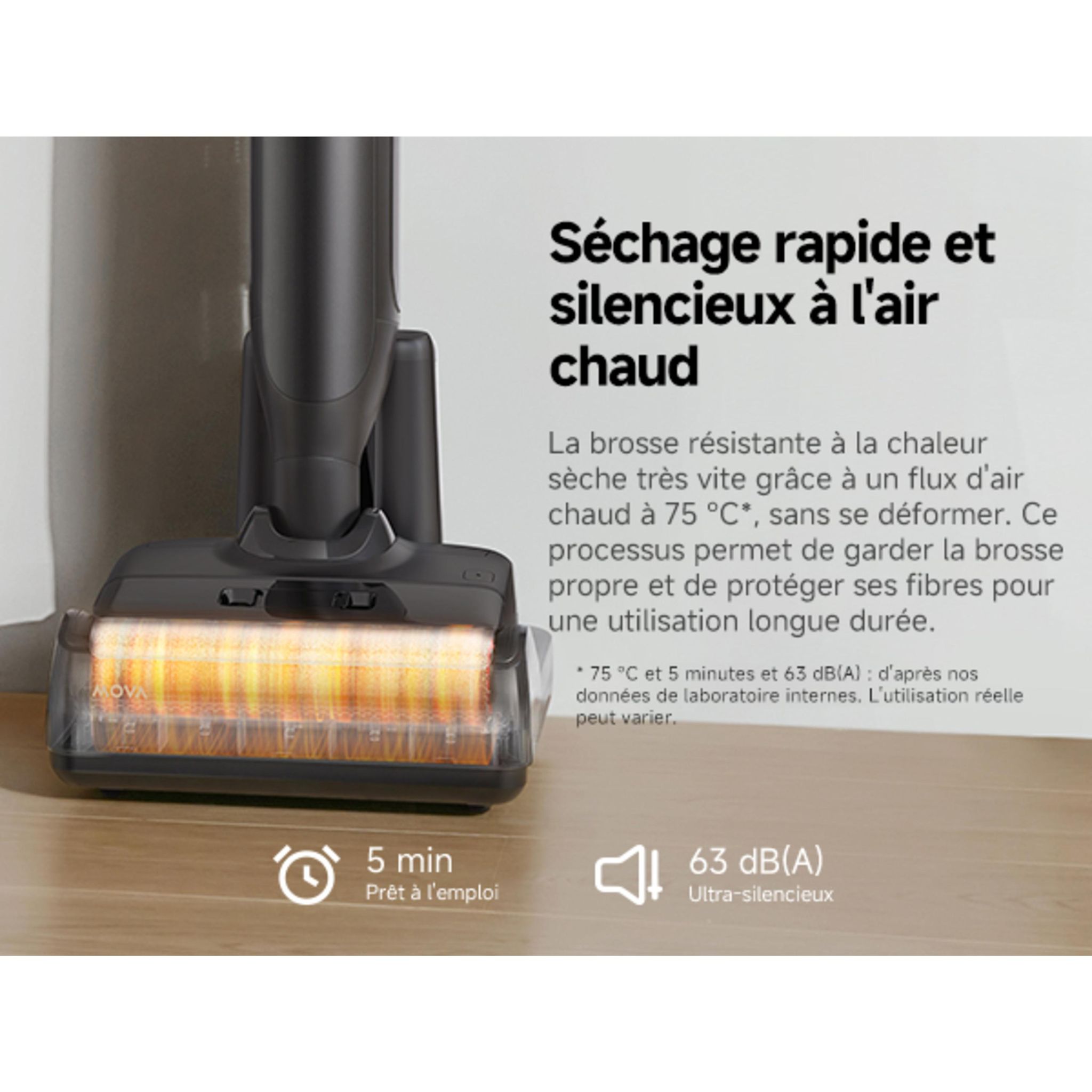 Voir la diapositive 7 : MOVA Aspirateur balai laveur M10 - Gris