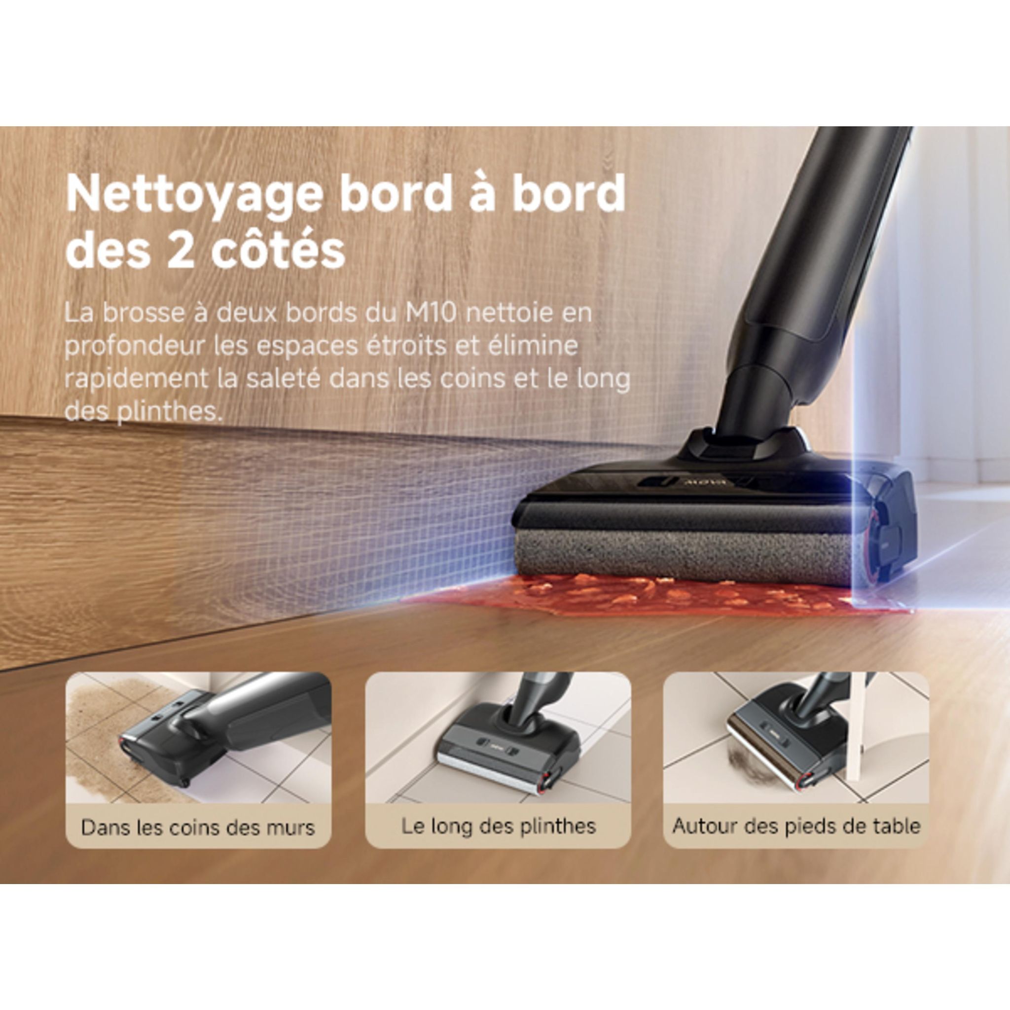 Voir la diapositive 8 : MOVA Aspirateur balai laveur M10 - Gris