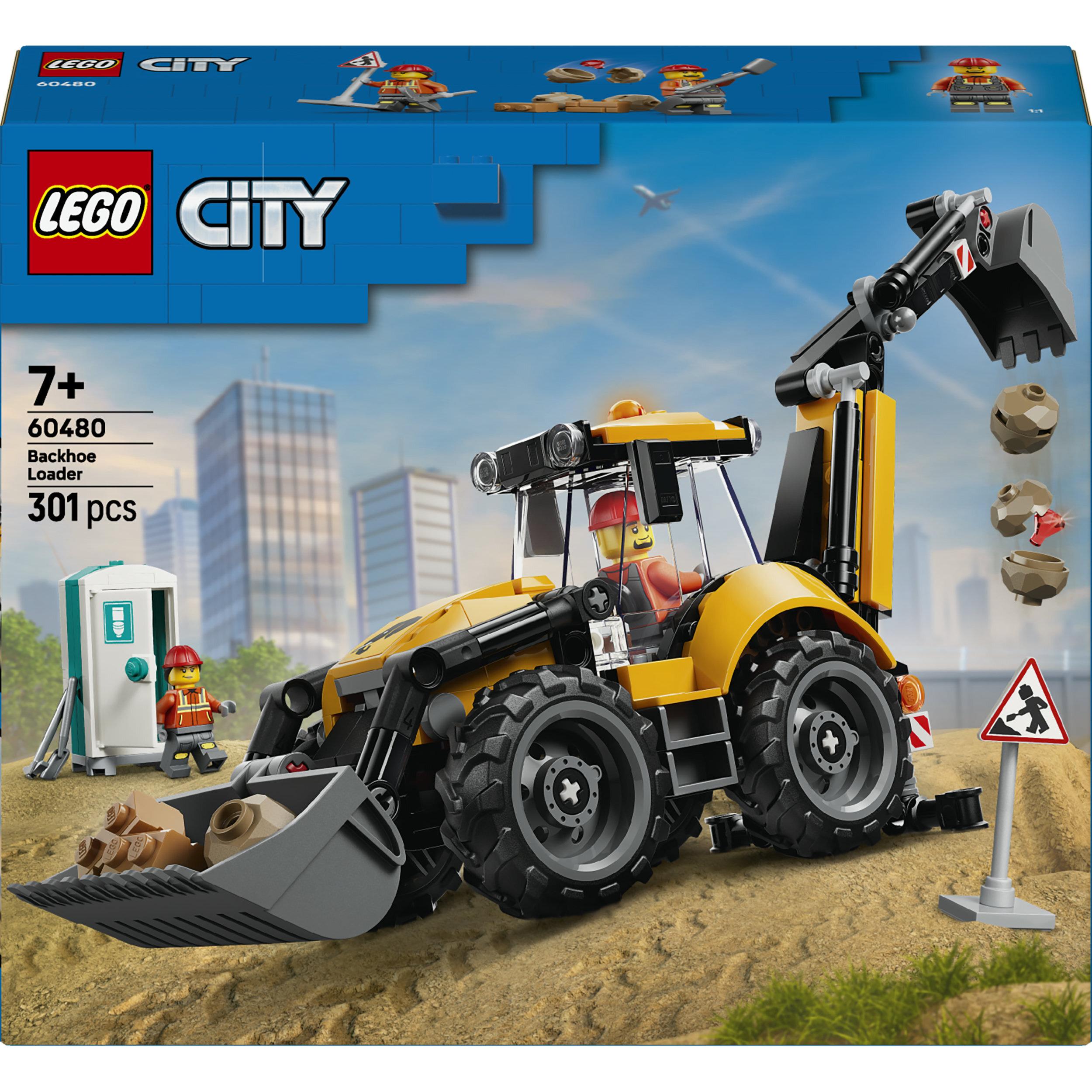 LEGO LEGO City 60480 Le Tractopelle Jaune - Camion Jouet Garçon ou Fille dès 7 ans - Cadeau