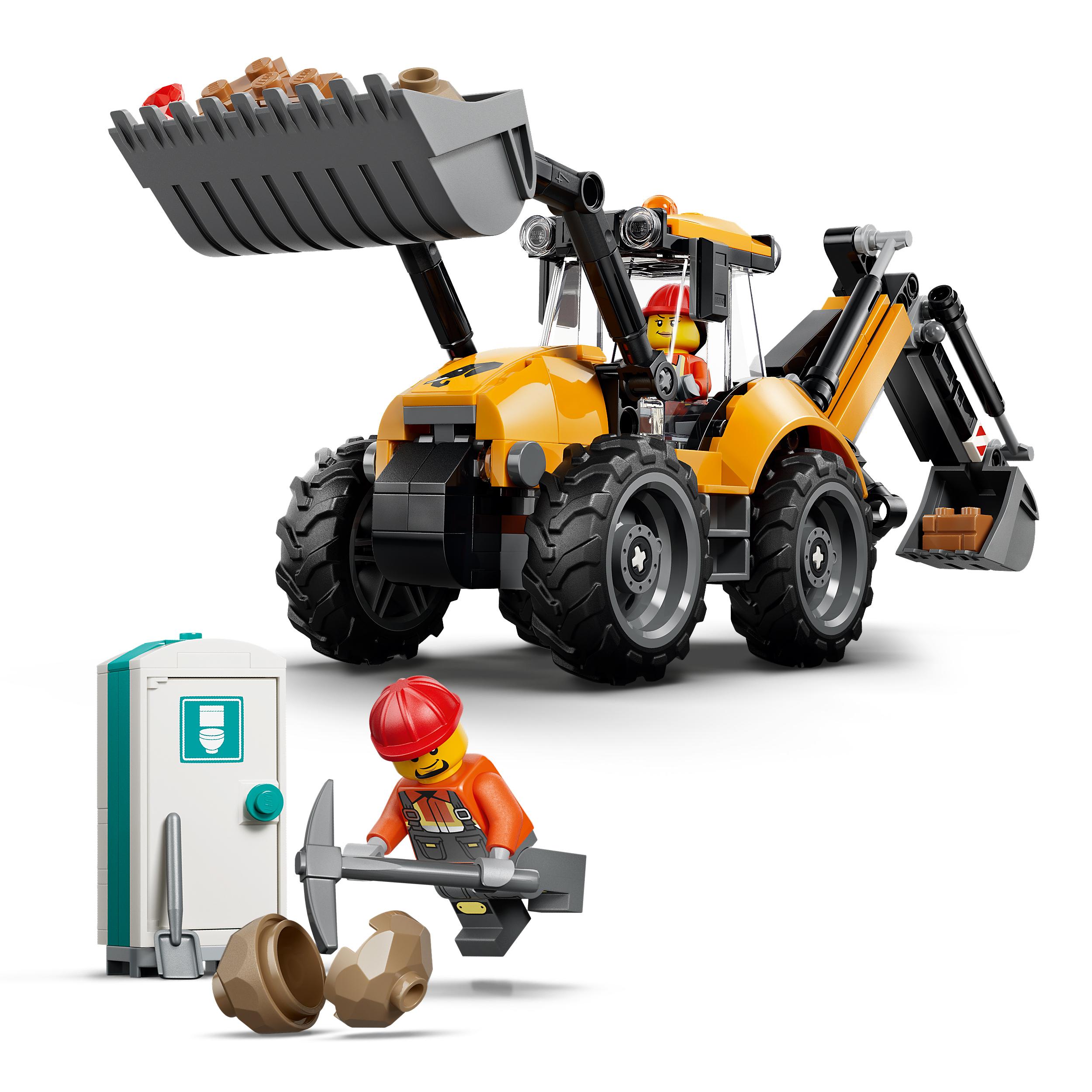 Voir la diapositive 4 : LEGO LEGO City 60480 Le Tractopelle Jaune - Camion Jouet Garçon ou Fille dès 7 ans - Cadeau