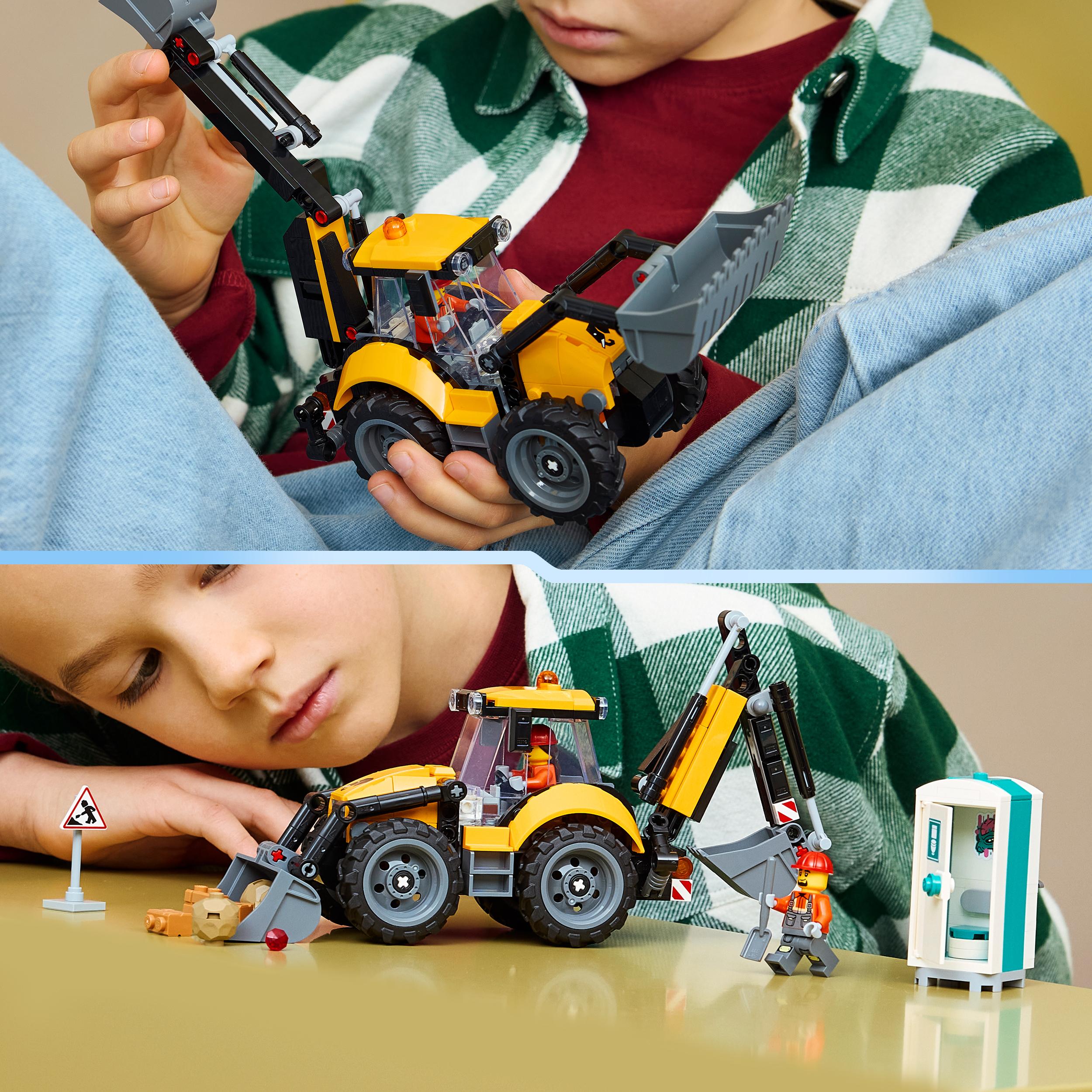 Voir la diapositive 6 : LEGO LEGO City 60480 Le Tractopelle Jaune - Camion Jouet Garçon ou Fille dès 7 ans - Cadeau