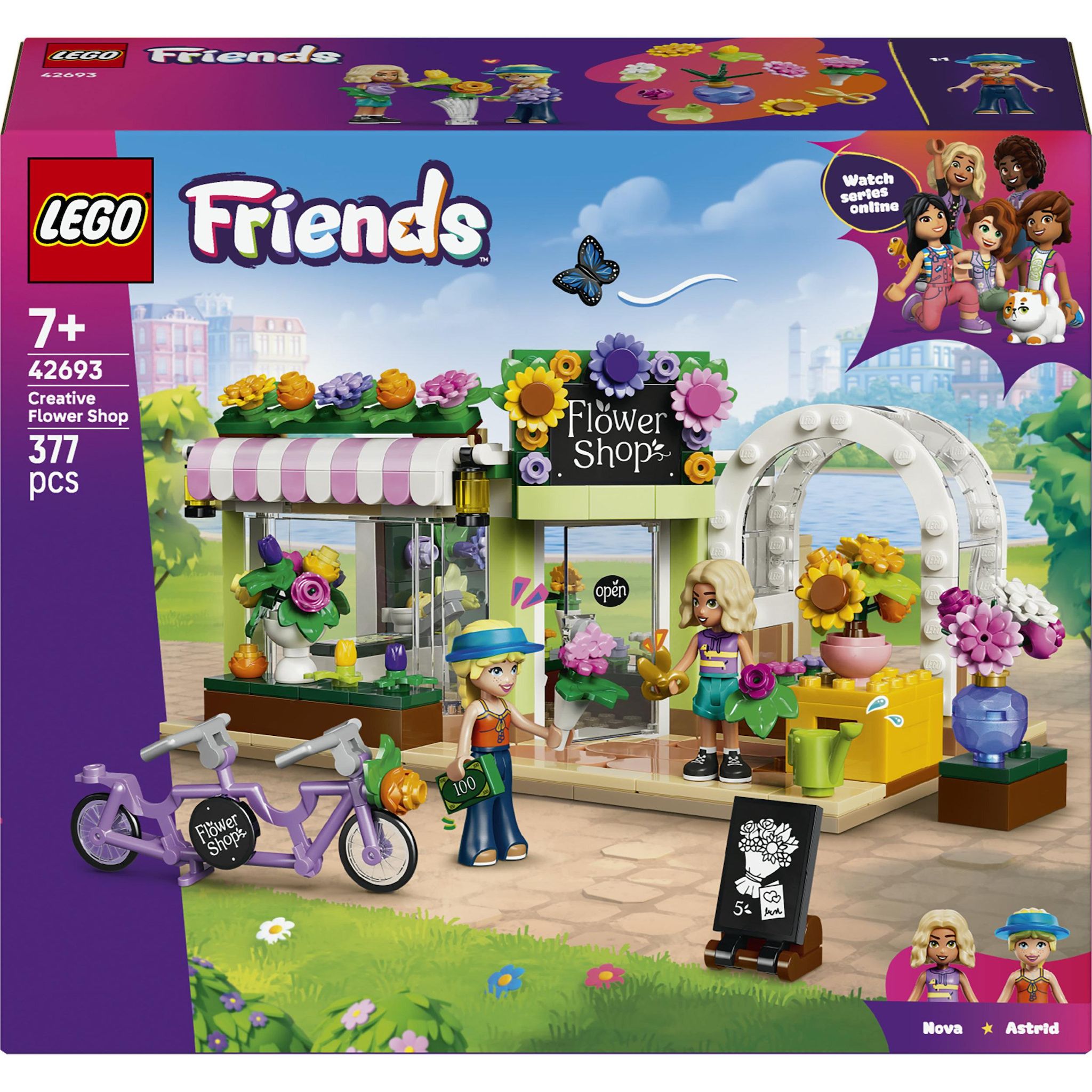 LEGO LEGO Friends 42693 Le Fleuriste - Jouet Miniature - Fleurs Artificielles - Cadeau 7 ans