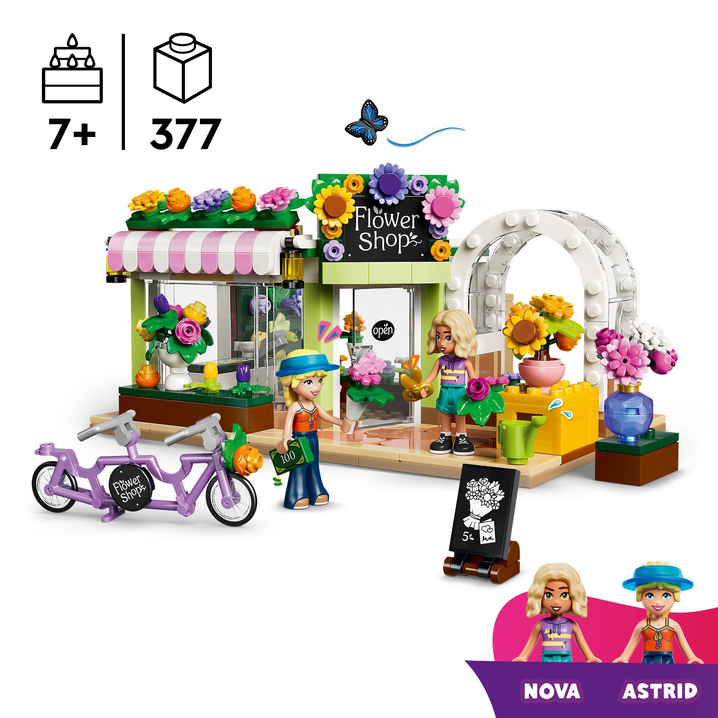 Voir la diapositive 3 : LEGO LEGO Friends 42693 Le Fleuriste - Jouet Miniature - Fleurs Artificielles - Cadeau 7 ans