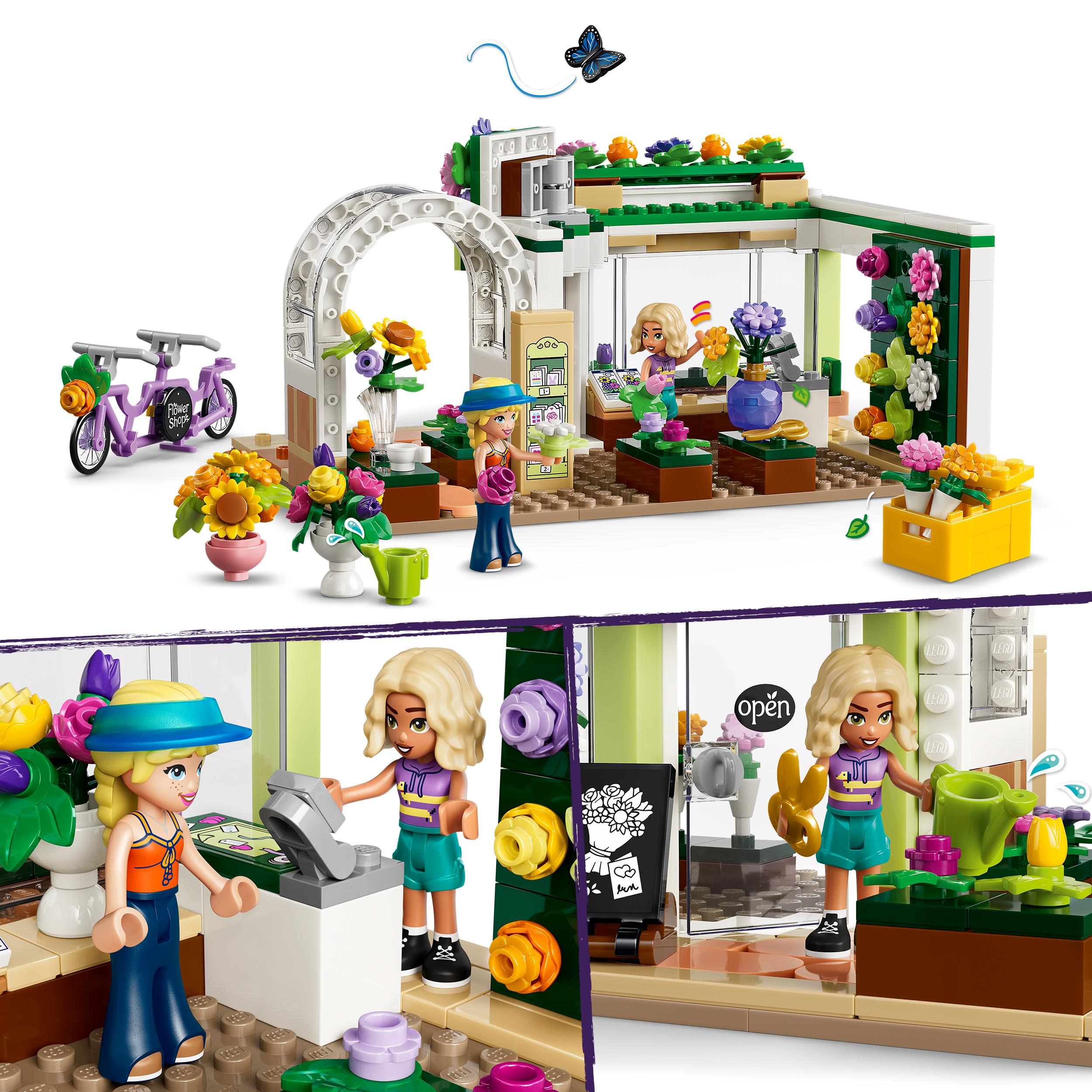 Voir la diapositive 4 : LEGO LEGO Friends 42693 Le Fleuriste - Jouet Miniature - Fleurs Artificielles - Cadeau 7 ans