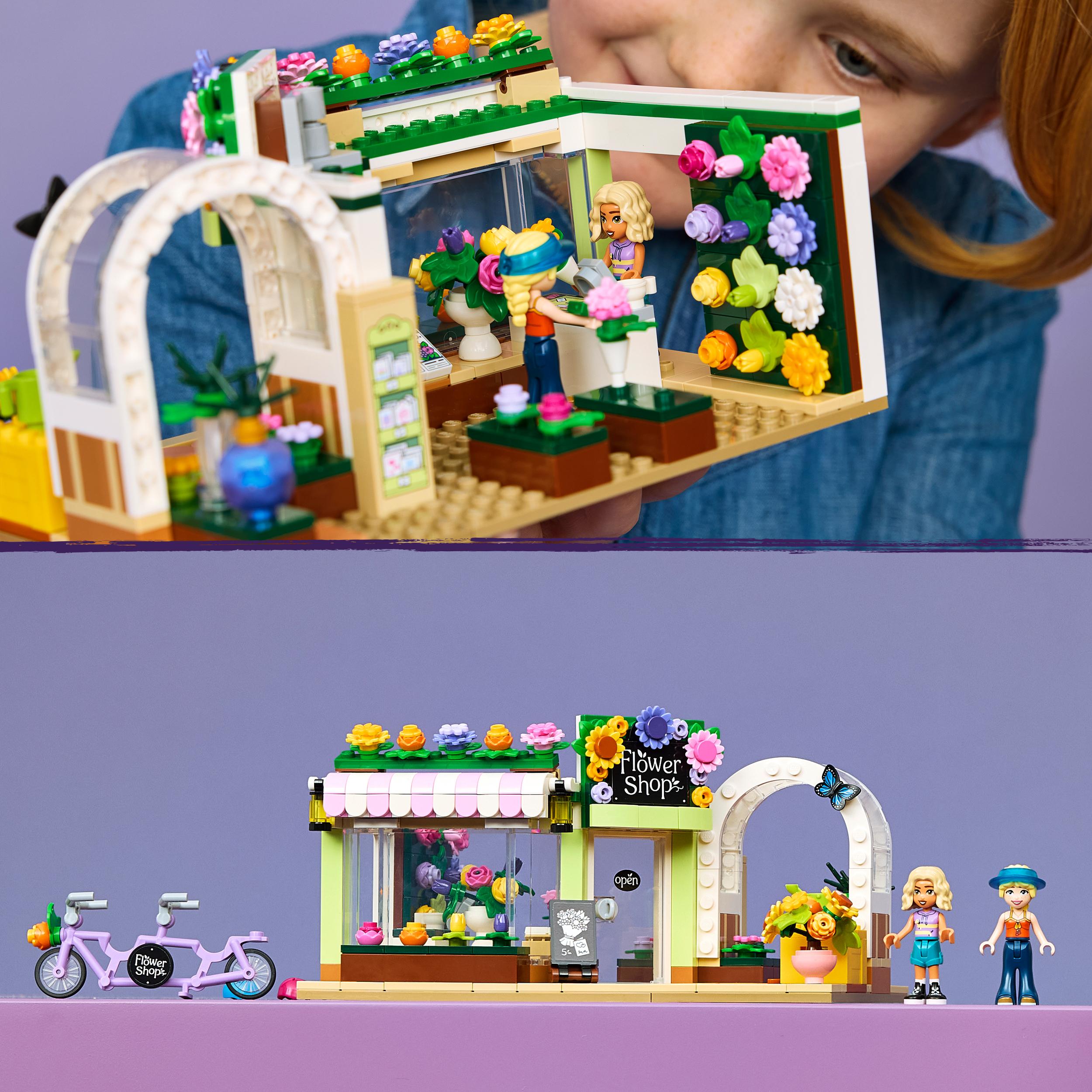 Voir la diapositive 6 : LEGO LEGO Friends 42693 Le Fleuriste - Jouet Miniature - Fleurs Artificielles - Cadeau 7 ans