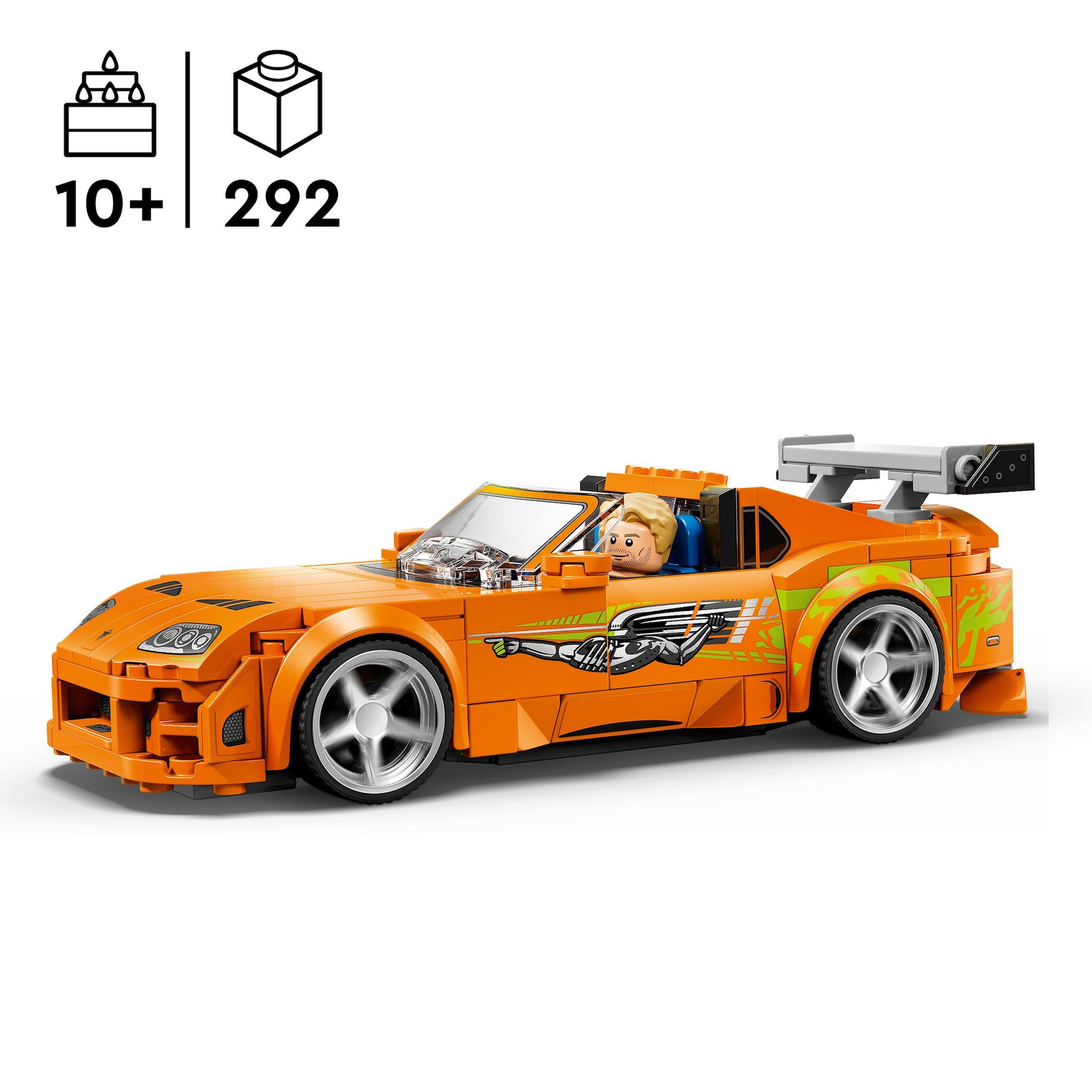 Voir la diapositive 3 : LEGO Speed Champions 77260 - Toyota Supra MK4 The Fats and The Furious