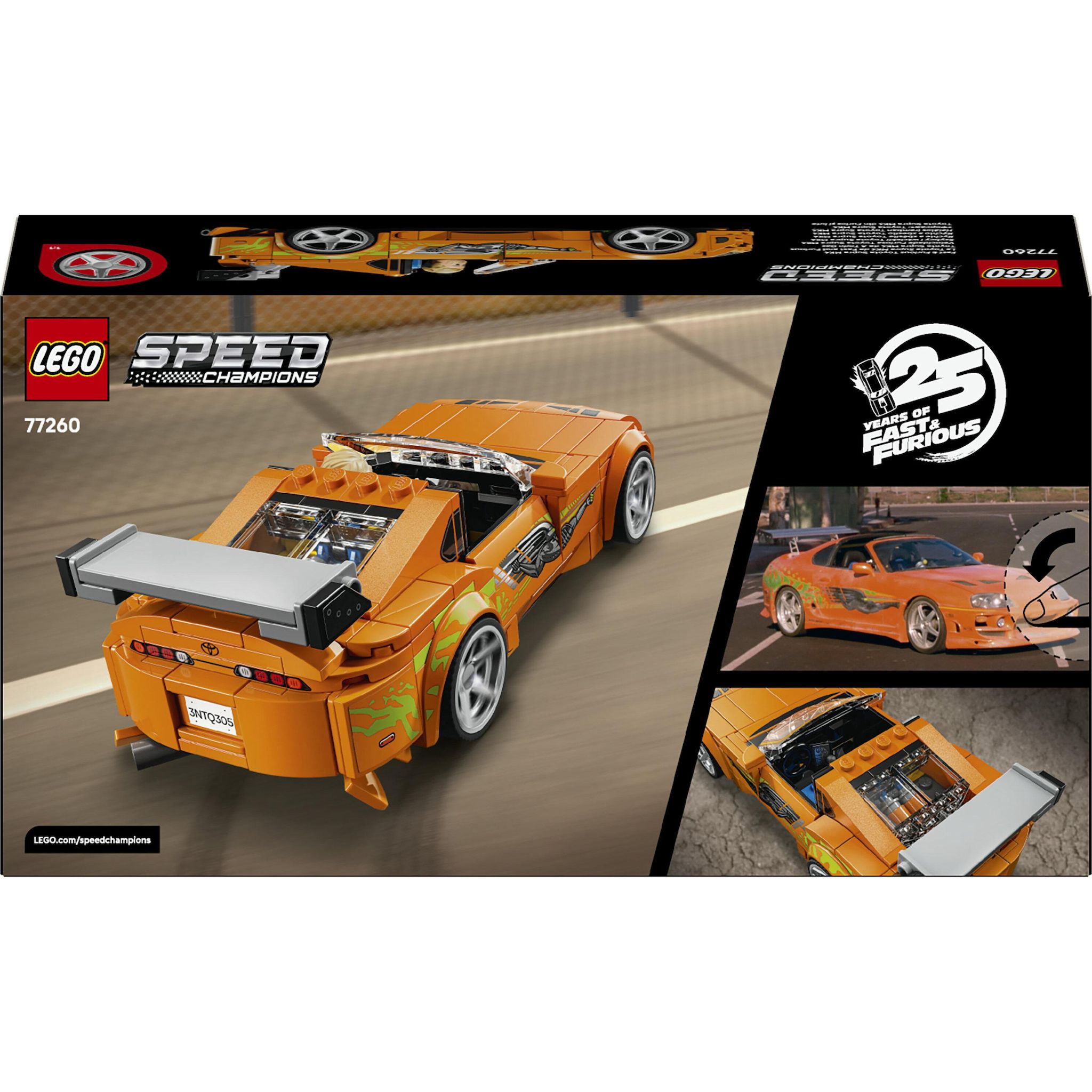 Voir la diapositive 7 : LEGO Speed Champions 77260 - Toyota Supra MK4 The Fats and The Furious