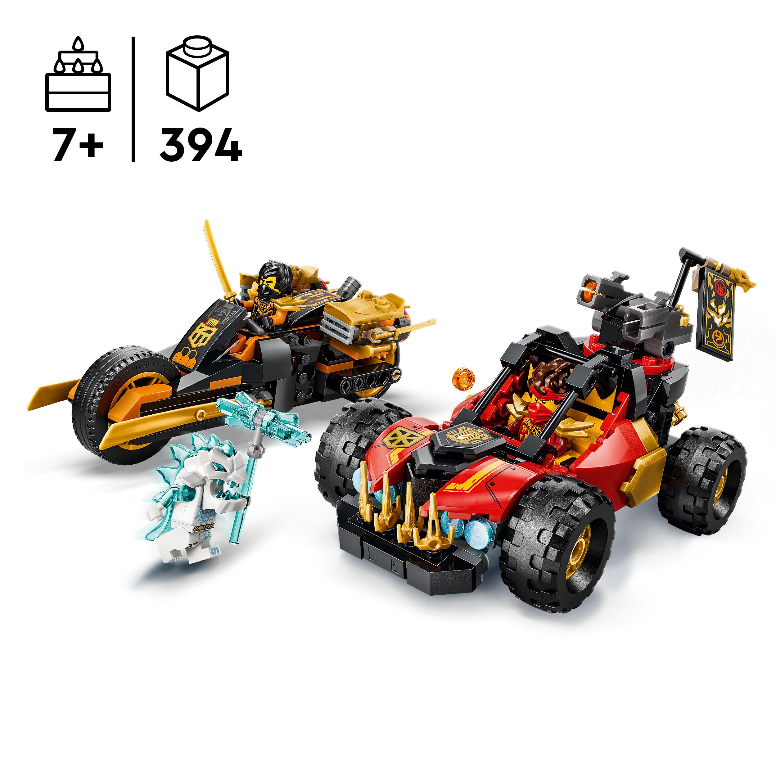 Voir la diapositive 3 : LEGO LEGO NINJAGO 71864 Véhicules Combinables de Kai et Cole - Jouet Voiture de Ninja dès 7 ans