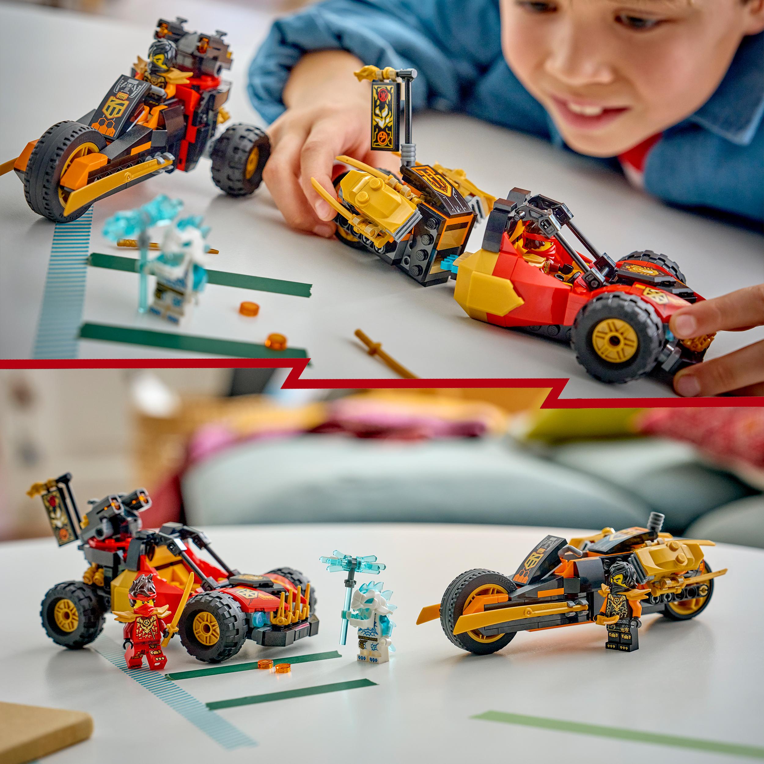 Voir la diapositive 6 : LEGO LEGO NINJAGO 71864 Véhicules Combinables de Kai et Cole - Jouet Voiture de Ninja dès 7 ans