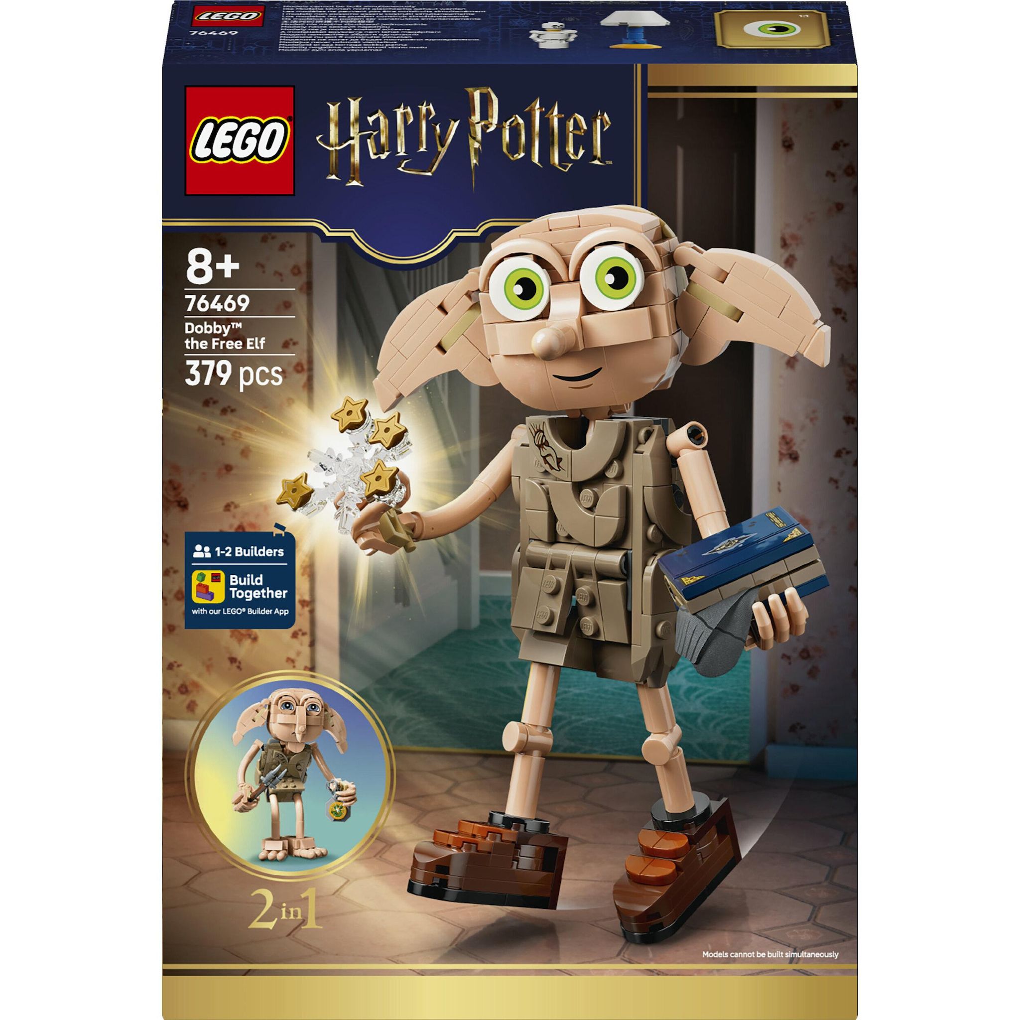 LEGO LEGO Harry Potter 76469 Dobby l’Elfe Libre - Jouet de Construction dès 8 ans - Décoration