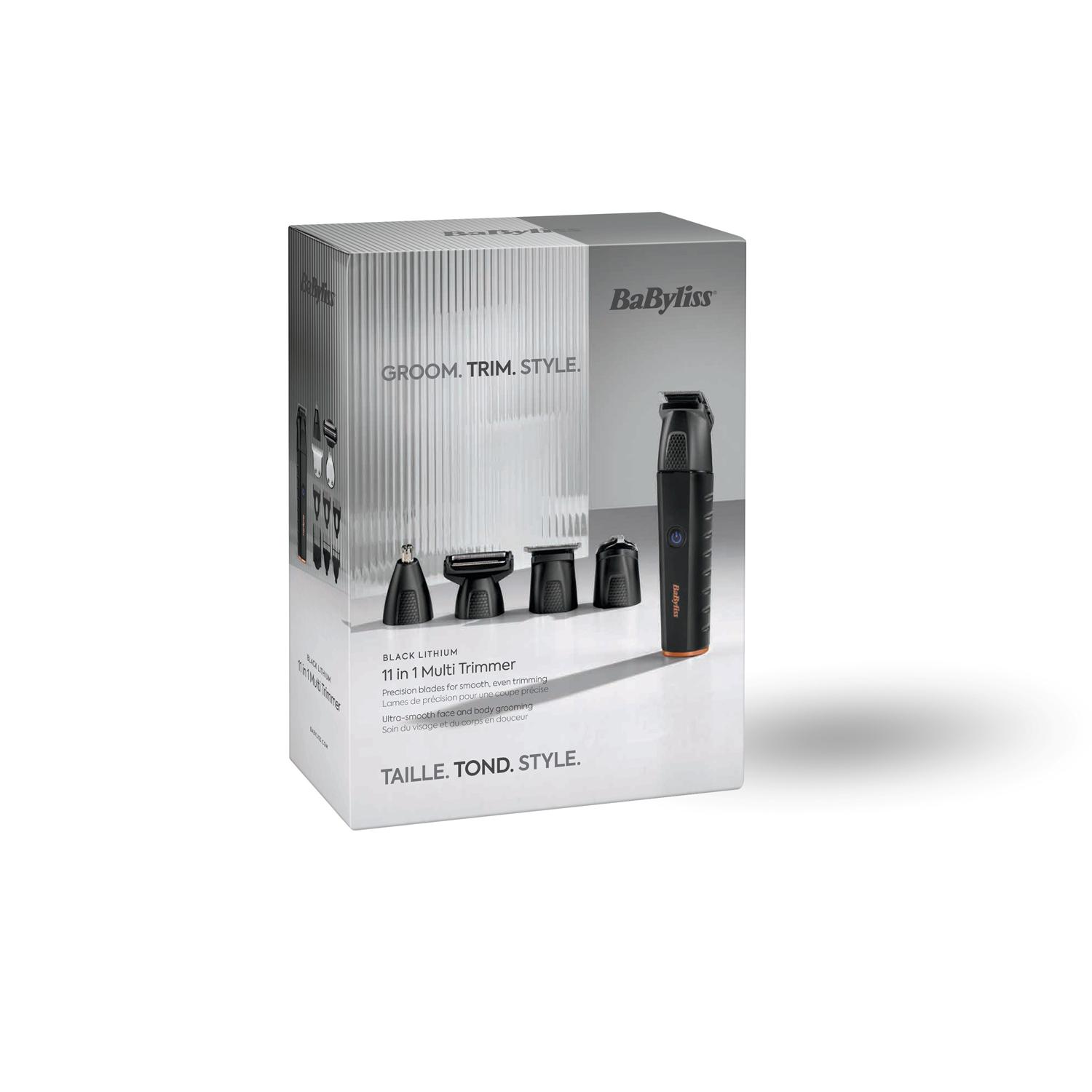 Voir la diapositive 12 : BABYLISS Tondeuse multi MT814E - Noir