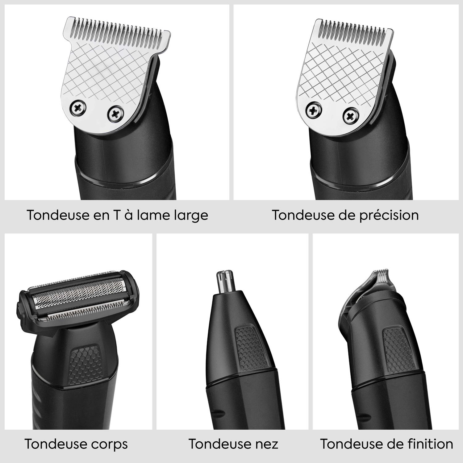 Voir la diapositive 14 : BABYLISS Tondeuse multi MT814E - Noir
