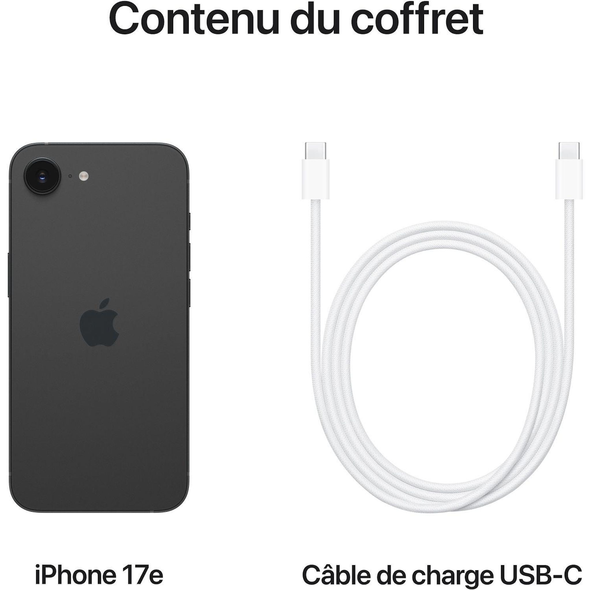 Voir la diapositive 7 : APPLE iPhone 17e 256Go - Noir