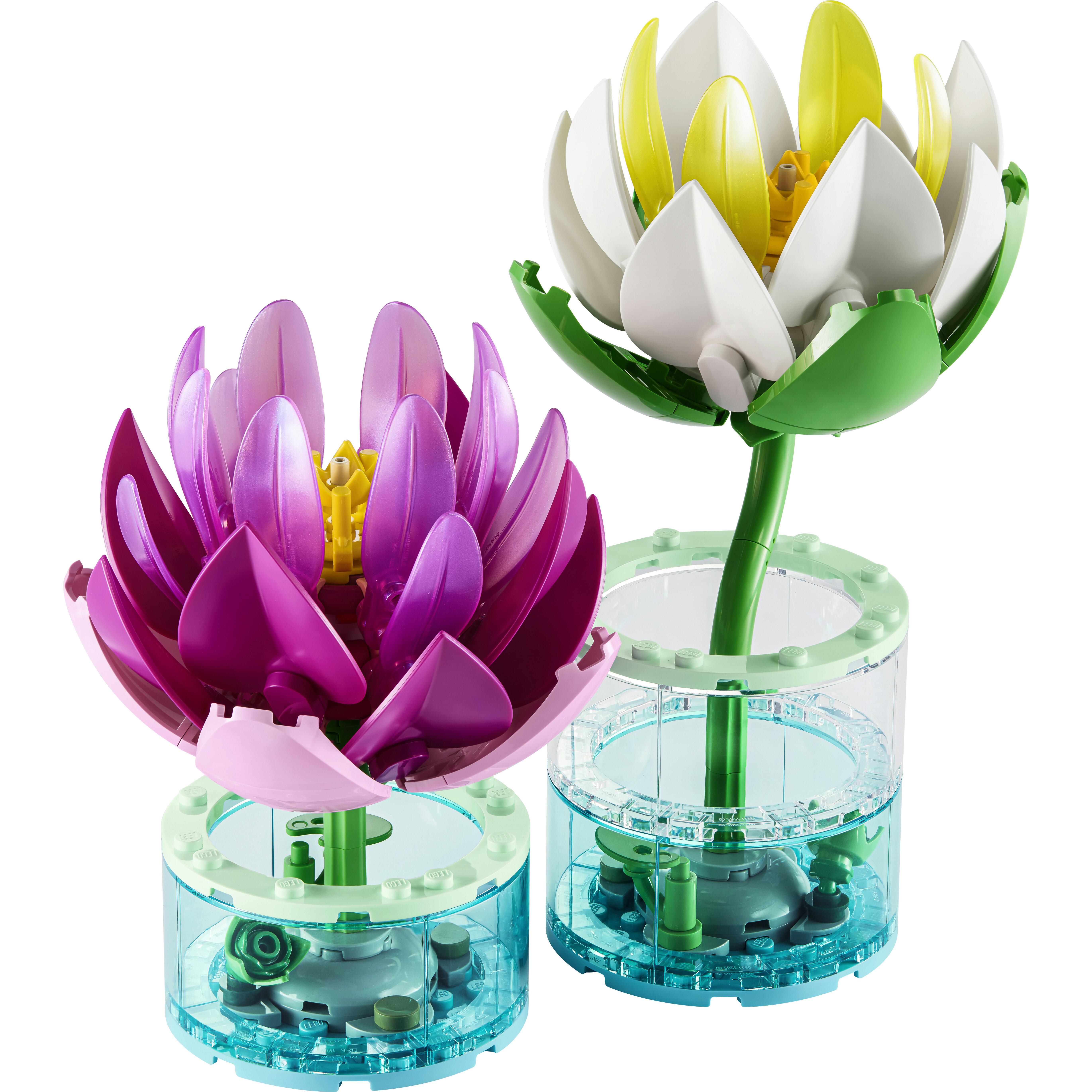 Voir la diapositive 2 : LEGO LEGO Botanicals 11511 Les Nénuphars - Set de Fleurs Artificielles dès 9 ans - Décoration