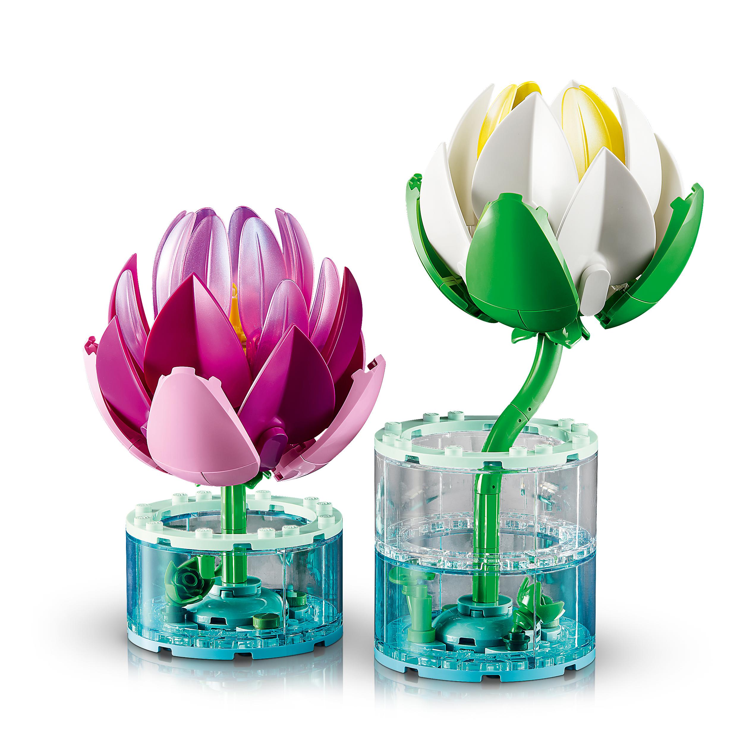 Voir la diapositive 4 : LEGO LEGO Botanicals 11511 Les Nénuphars - Set de Fleurs Artificielles dès 9 ans - Décoration