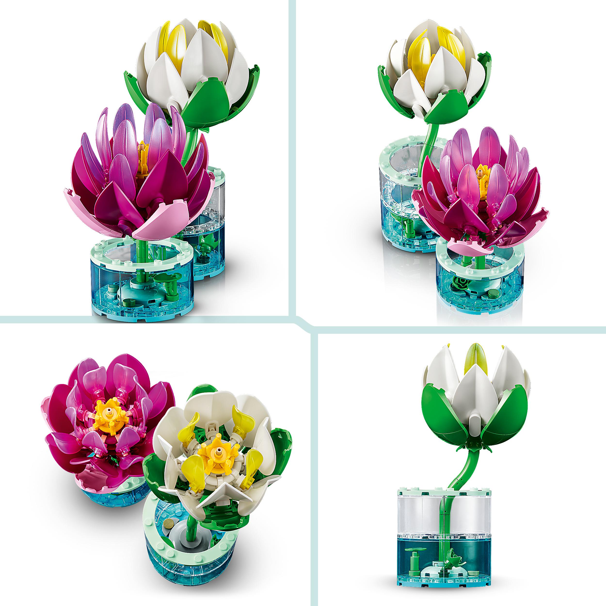 Voir la diapositive 5 : LEGO LEGO Botanicals 11511 Les Nénuphars - Set de Fleurs Artificielles dès 9 ans - Décoration
